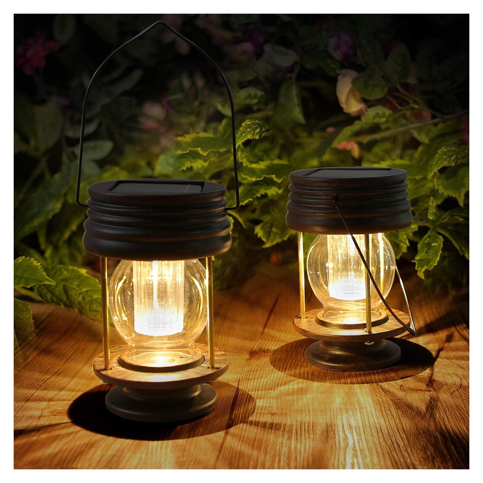 Linternas Solares Pearlstar Colgantes para Jardín - Paquete de 2