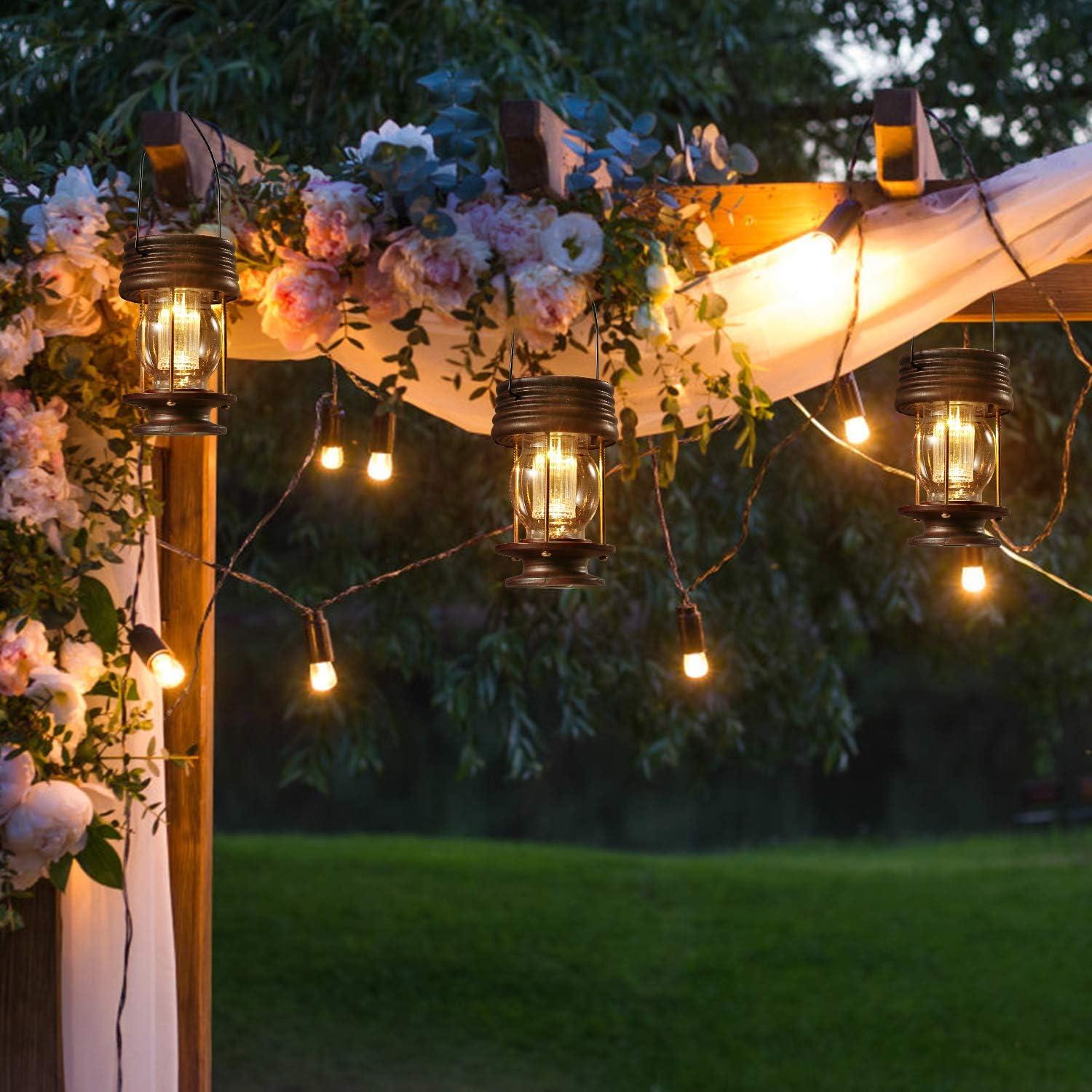 Linternas Solares Pearlstar Colgantes para Jardín - Paquete de 2