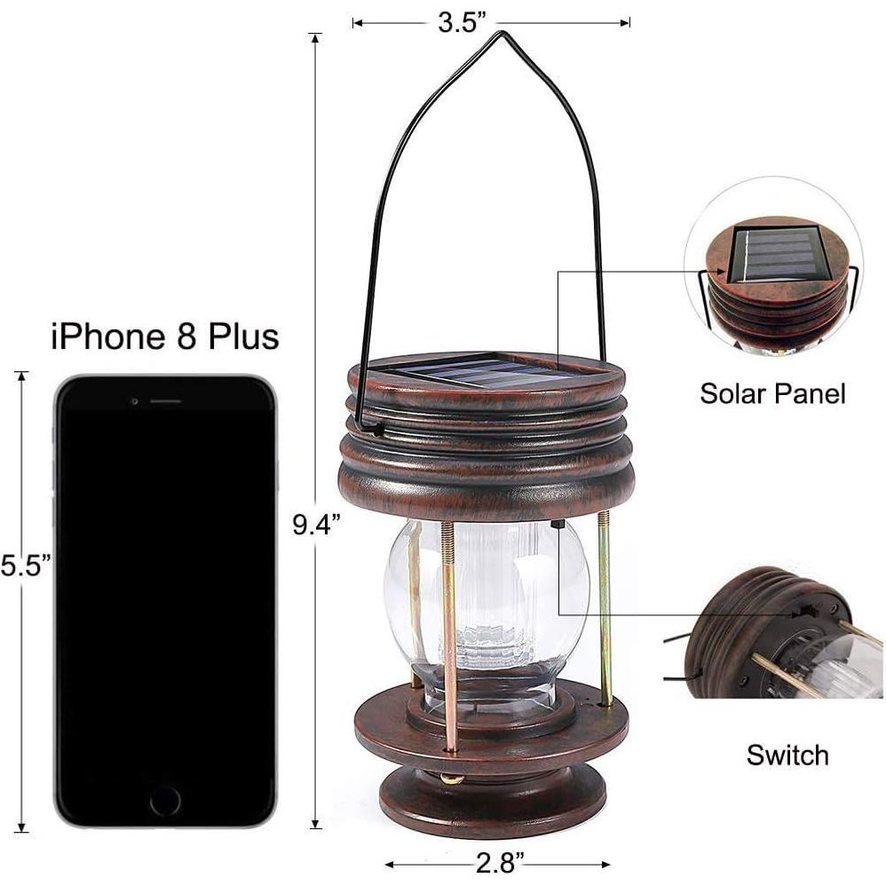 Linternas Solares Pearlstar Colgantes para Jardín - Paquete de 2