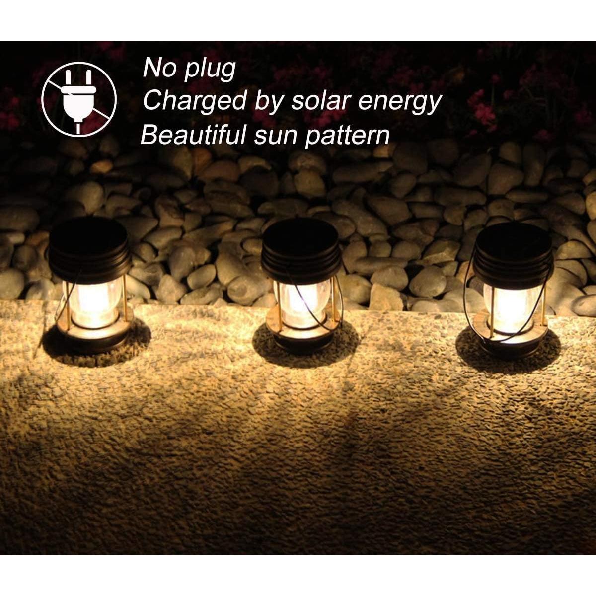 Linternas Solares Pearlstar Colgantes para Jardín - Paquete de 2