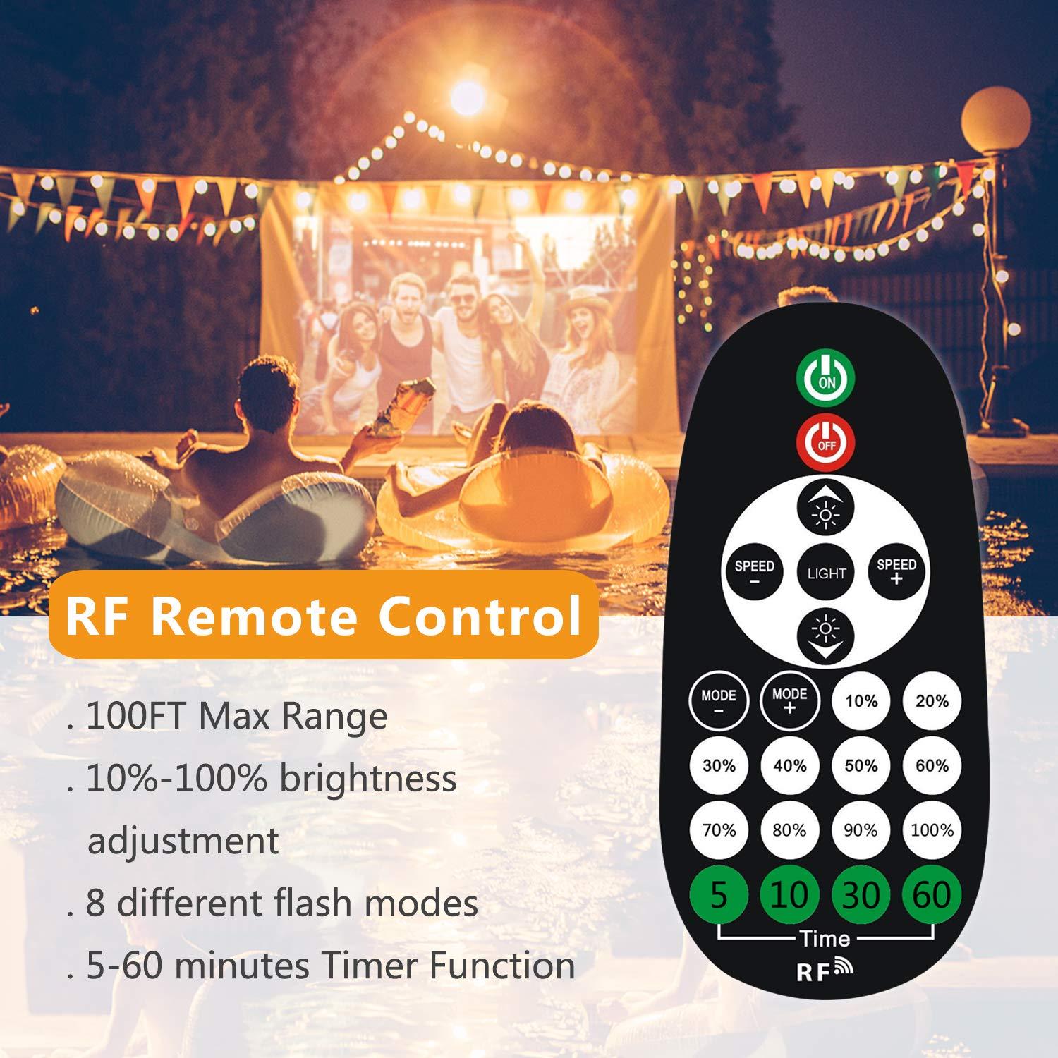 Regulador de Luz de Cuerda Aubric 1000W IP68 Control Remoto