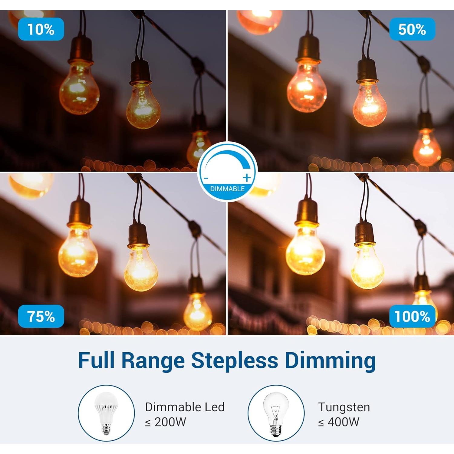 Regulador de Crepúsculo Dewenwils con Control Remoto 100FT