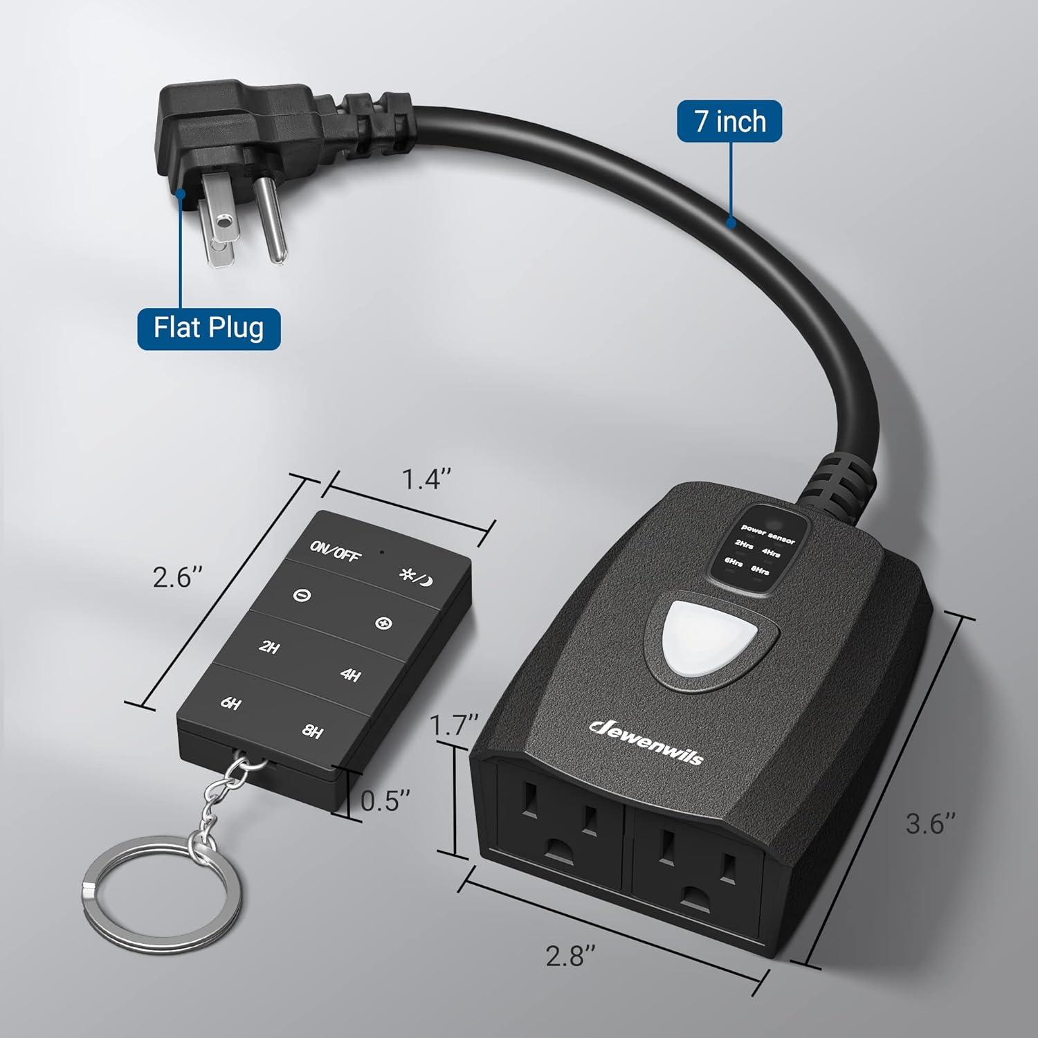 Regulador de Crepúsculo Dewenwils con Control Remoto 100FT