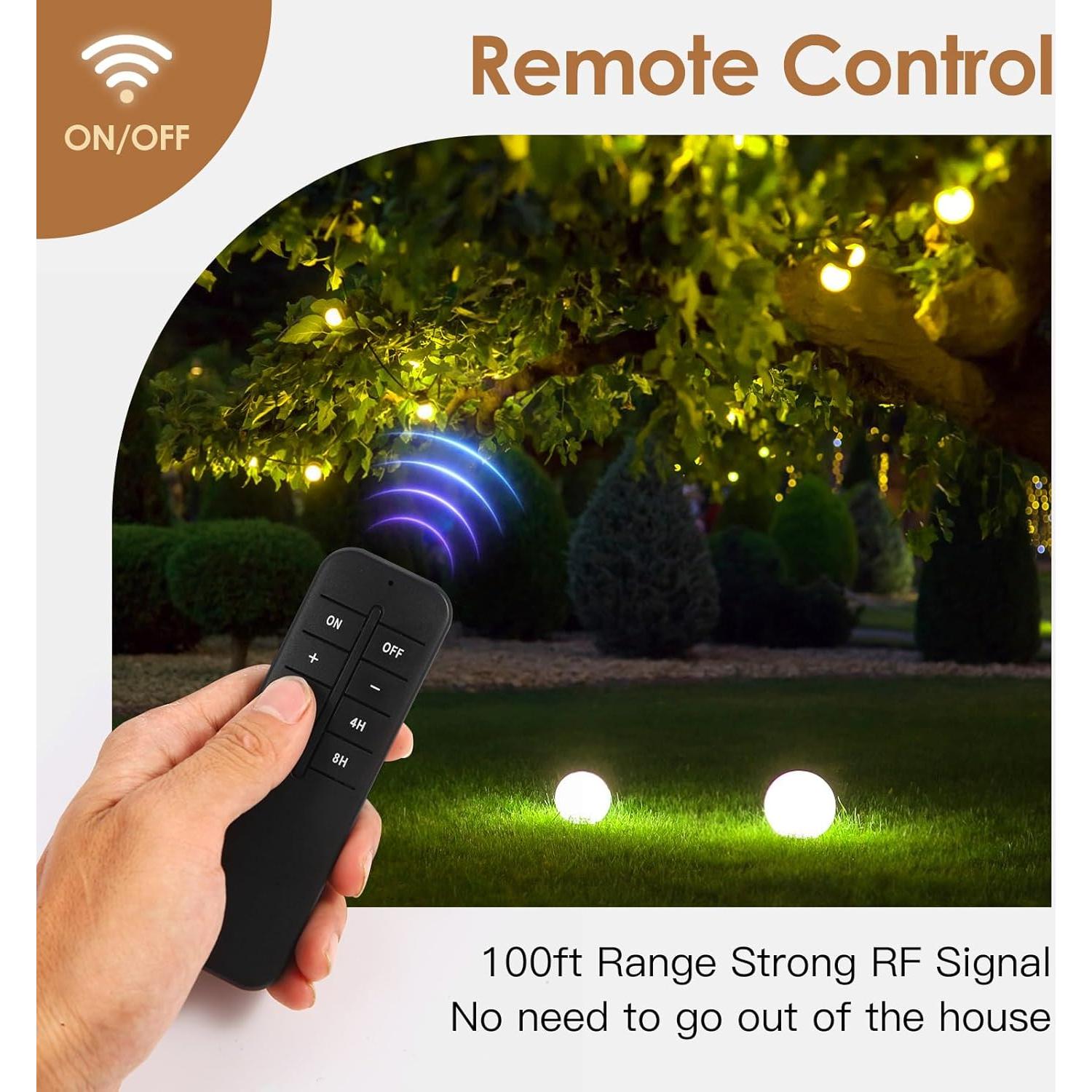 Atenuador de Luz Exterior Foallser con Control Remoto IP55