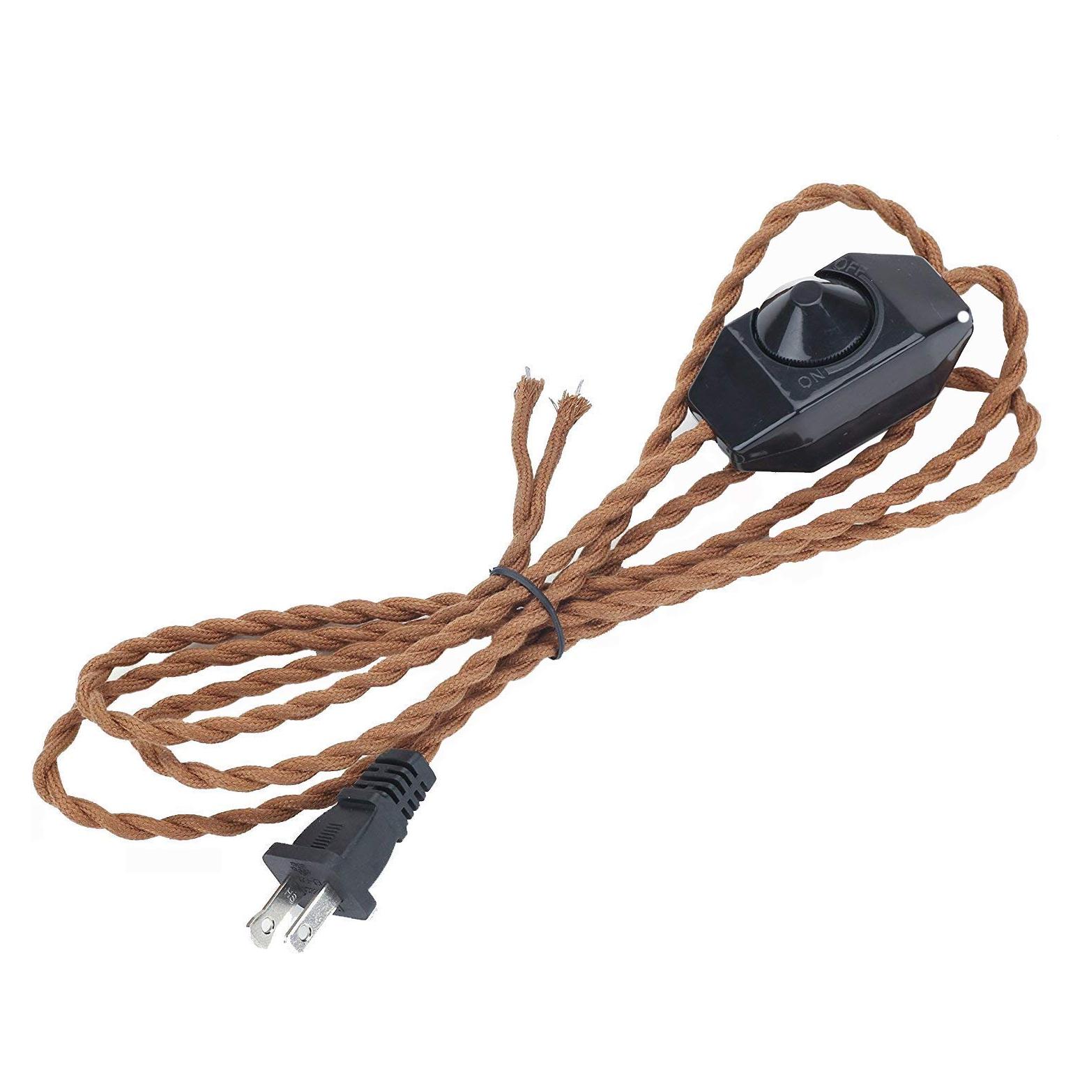 Cable trenzado regulable SKIVTGLAMP 3m estilo retro marrón
