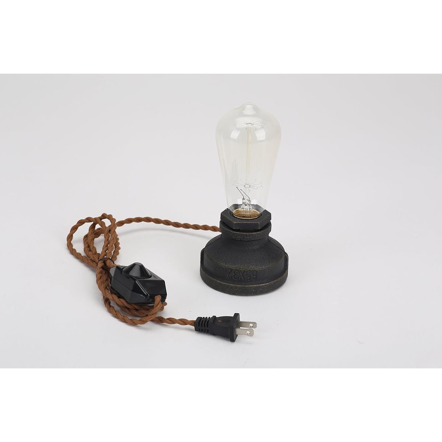 Cable trenzado regulable SKIVTGLAMP 3m estilo retro marrón