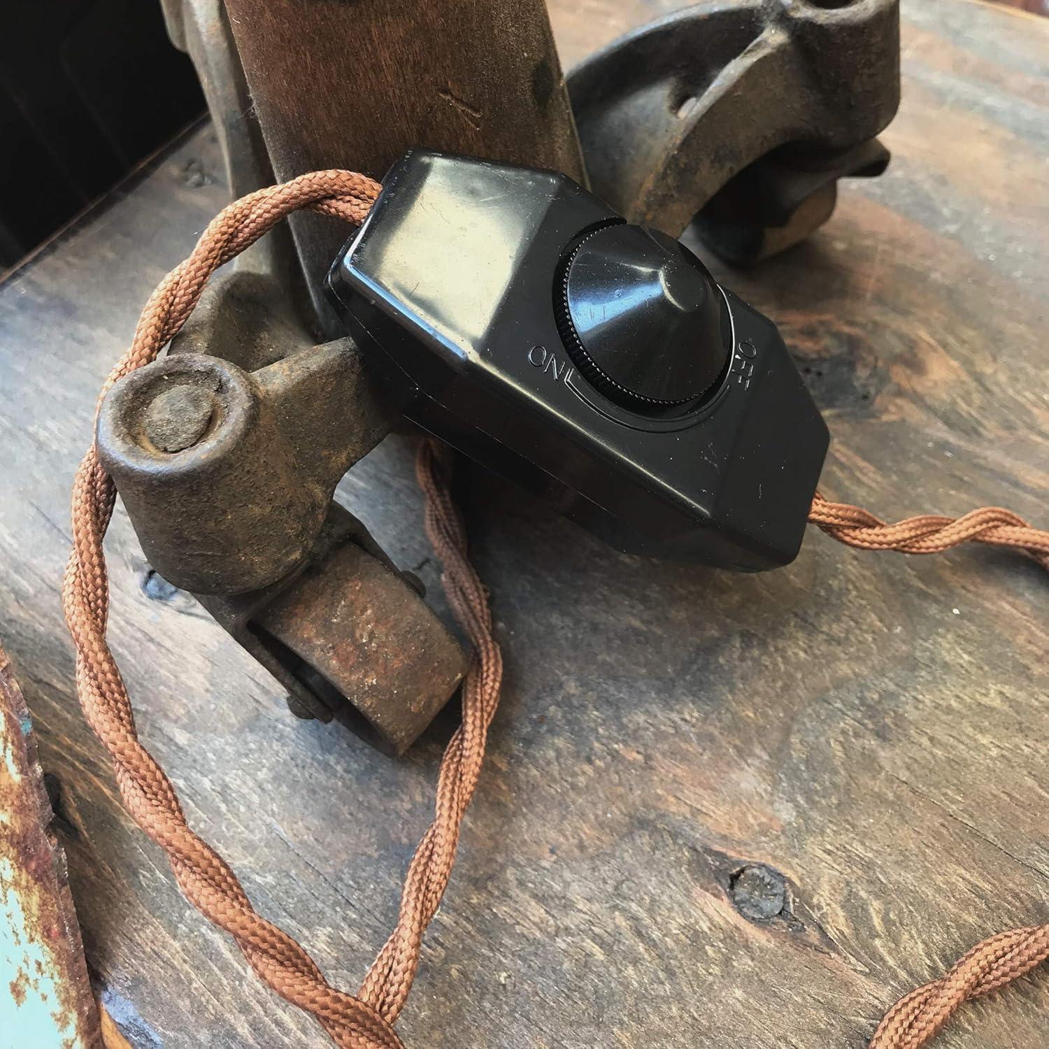 Cable trenzado regulable SKIVTGLAMP 3m estilo retro marrón