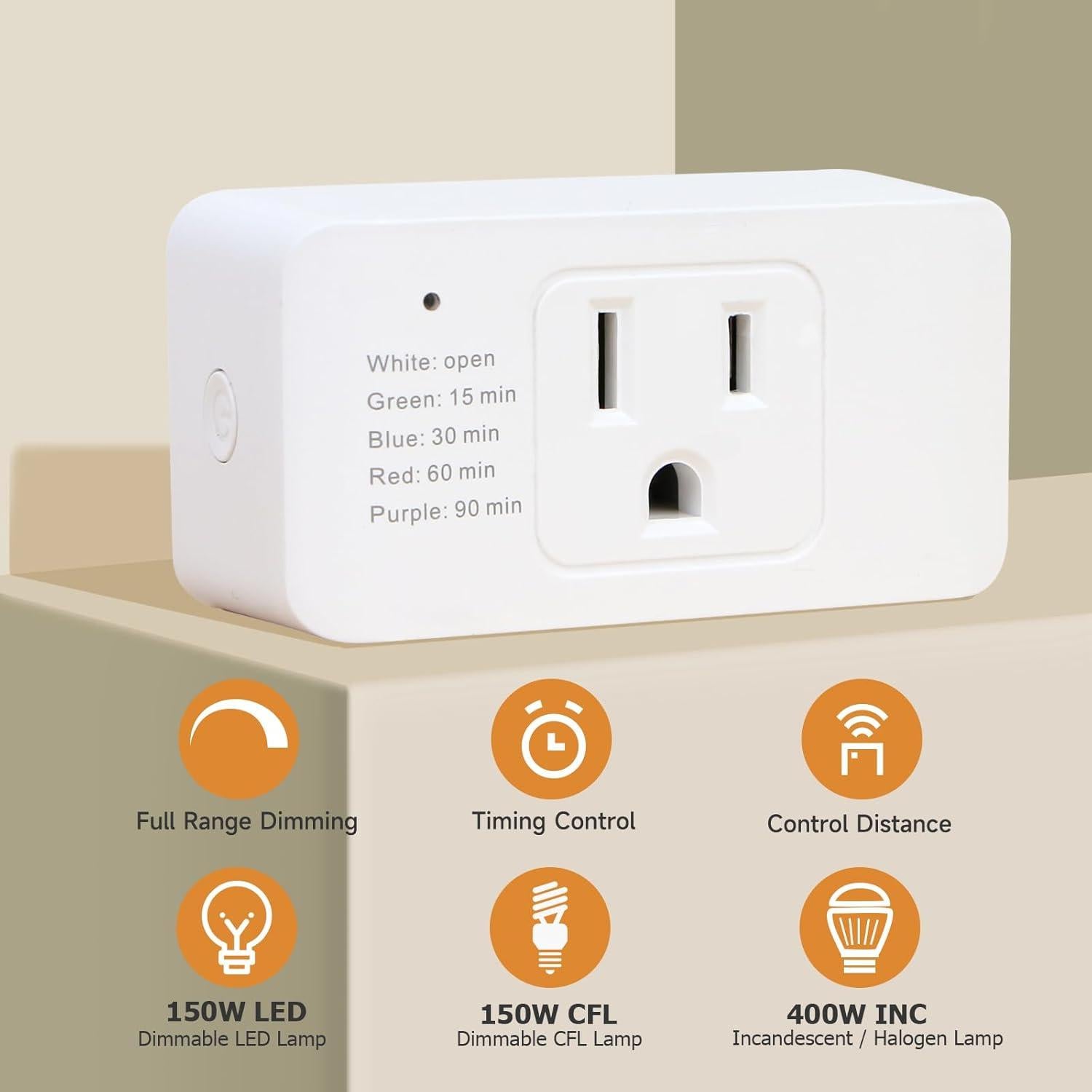 Interruptor Regulador de Luz DUOXIENIA con Control Remoto 30m