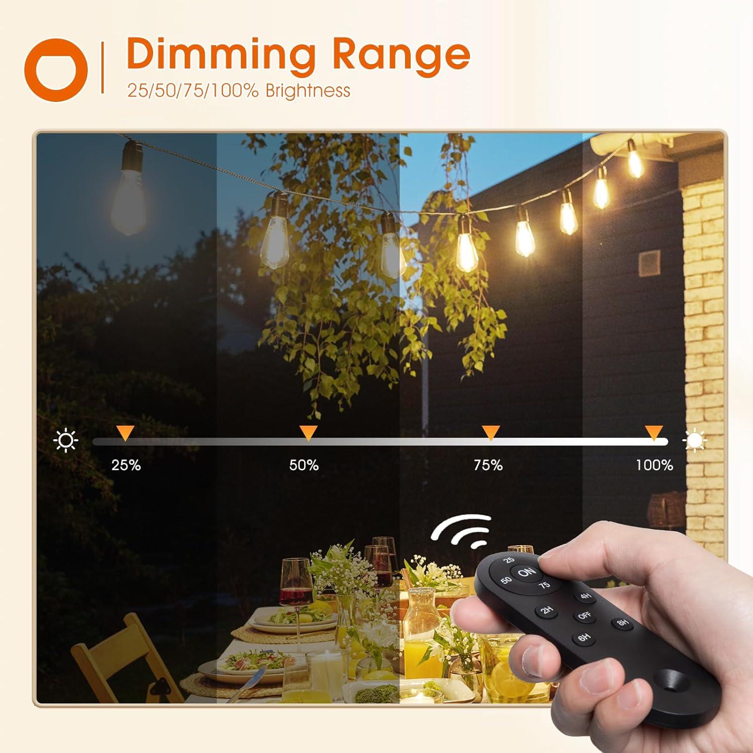 Dimmer addlon para luces de cuerda exteriores 300W con control remoto