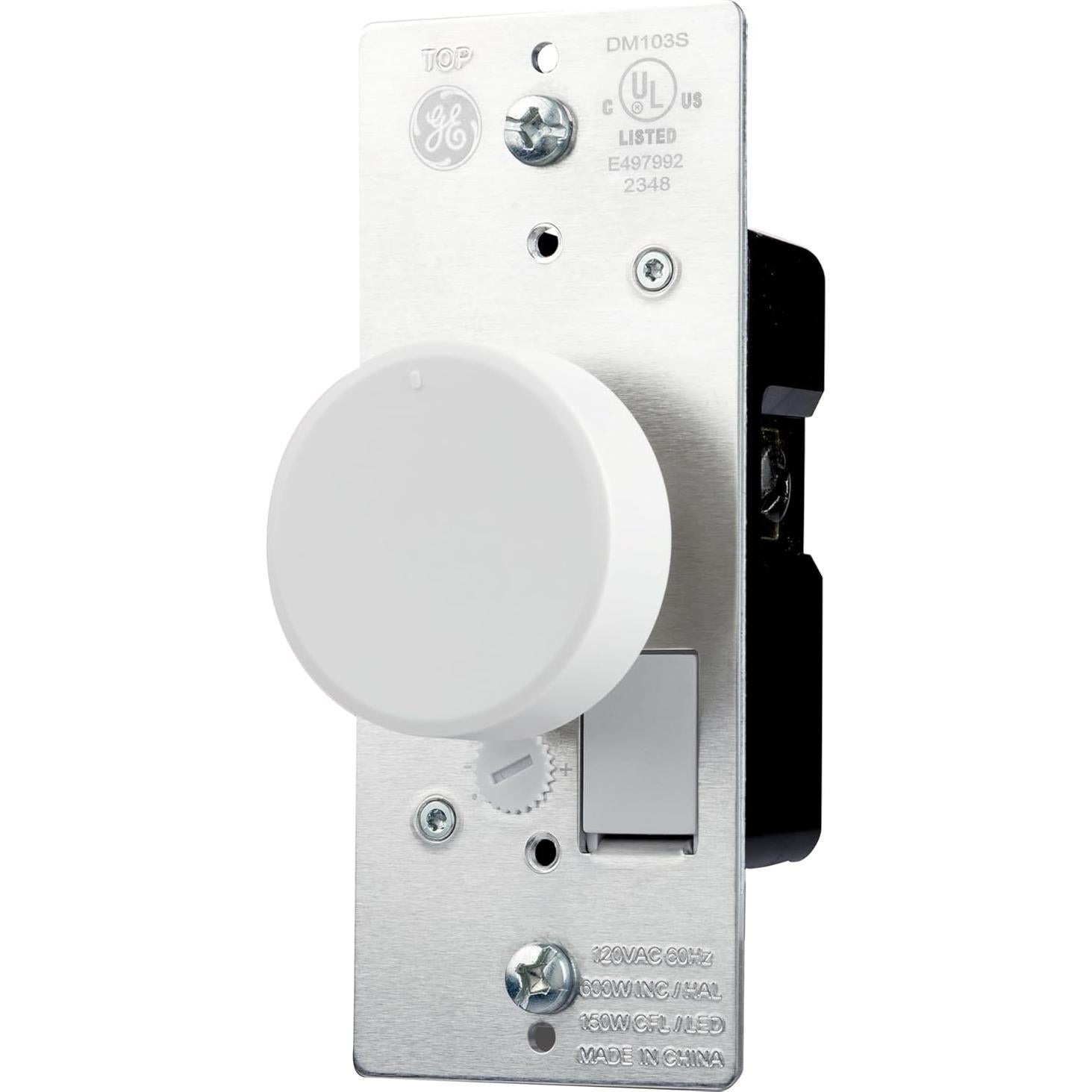 Atenuador Rotativo GE 18021 para Bombillas LED y CFL