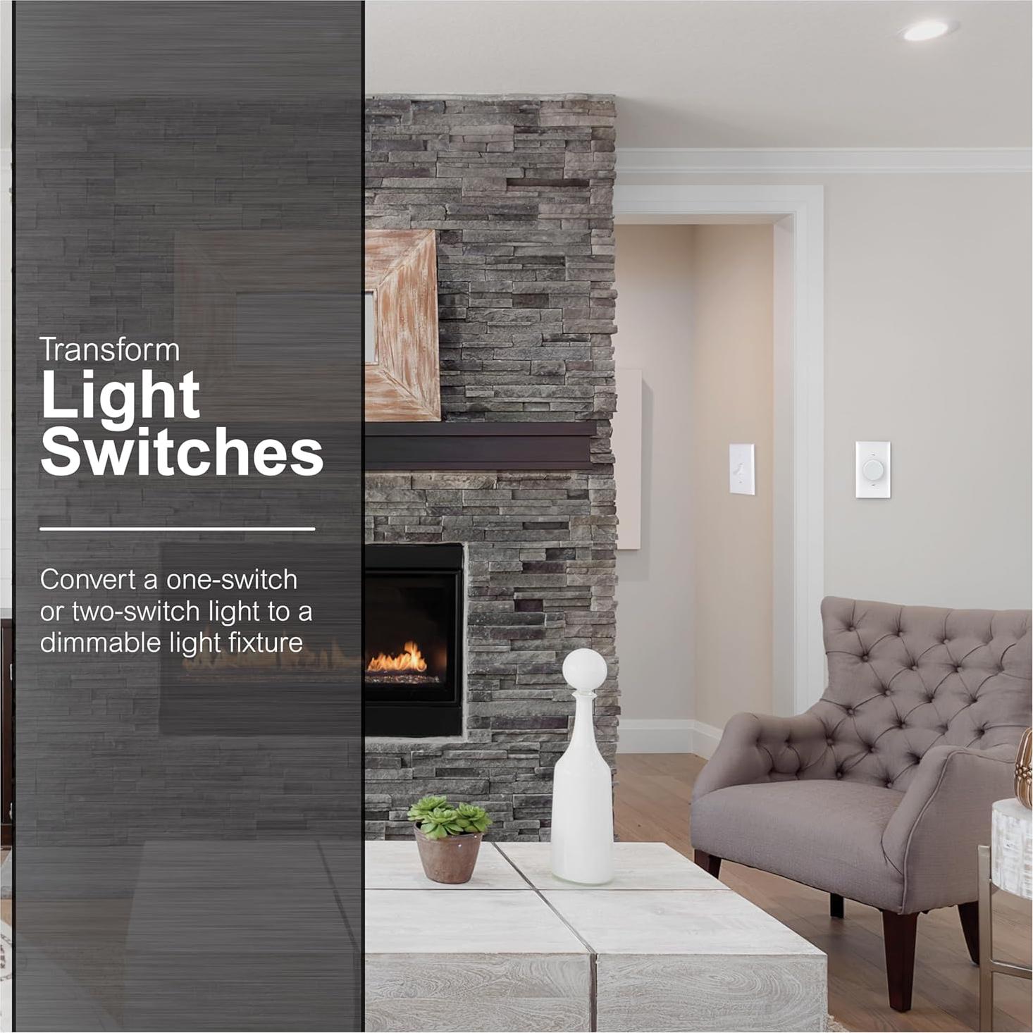 Atenuador Rotativo GE 18021 para Bombillas LED y CFL