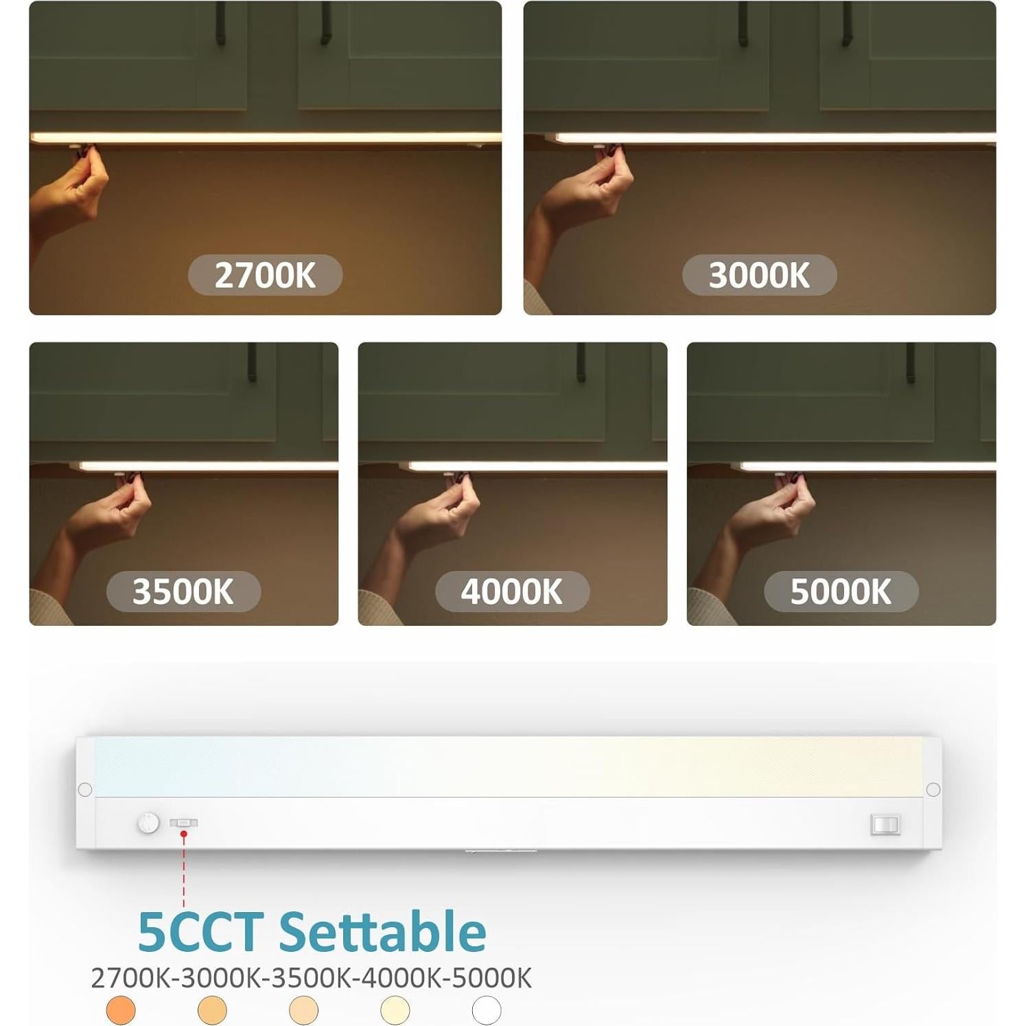 Iluminación LED Regulable Leetdud 30.48 cm 6W 5 Colores