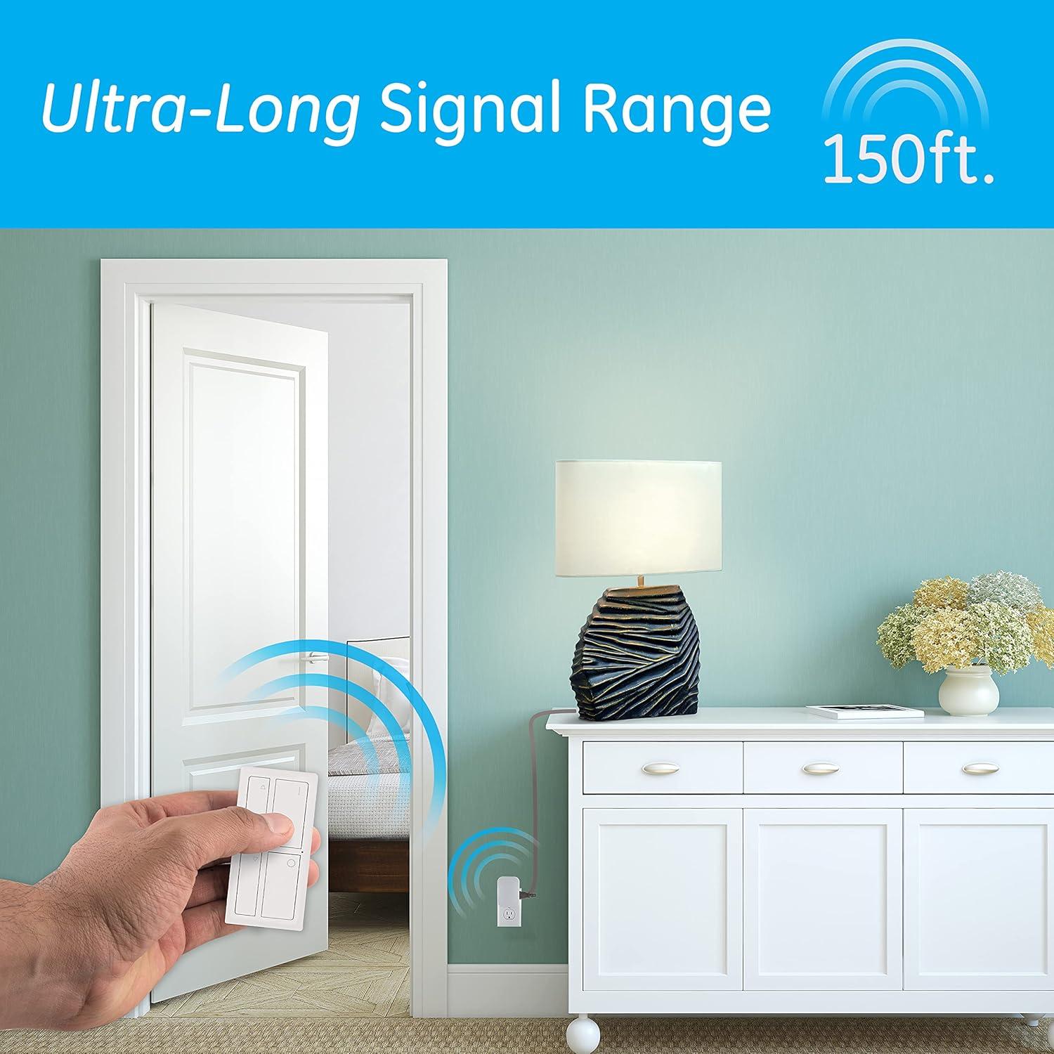 Interruptor Inalámbrico Regulable GE 37781, Control Remoto 1 Salida