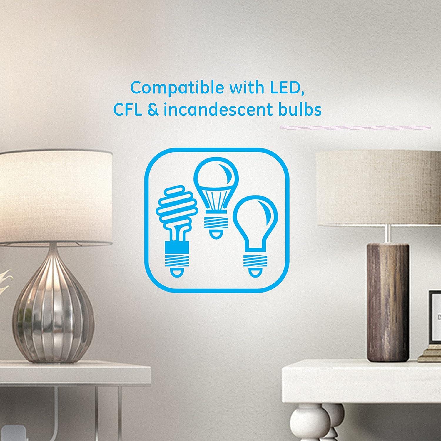 Interruptor Inalámbrico Regulable GE 37781, Control Remoto 1 Salida