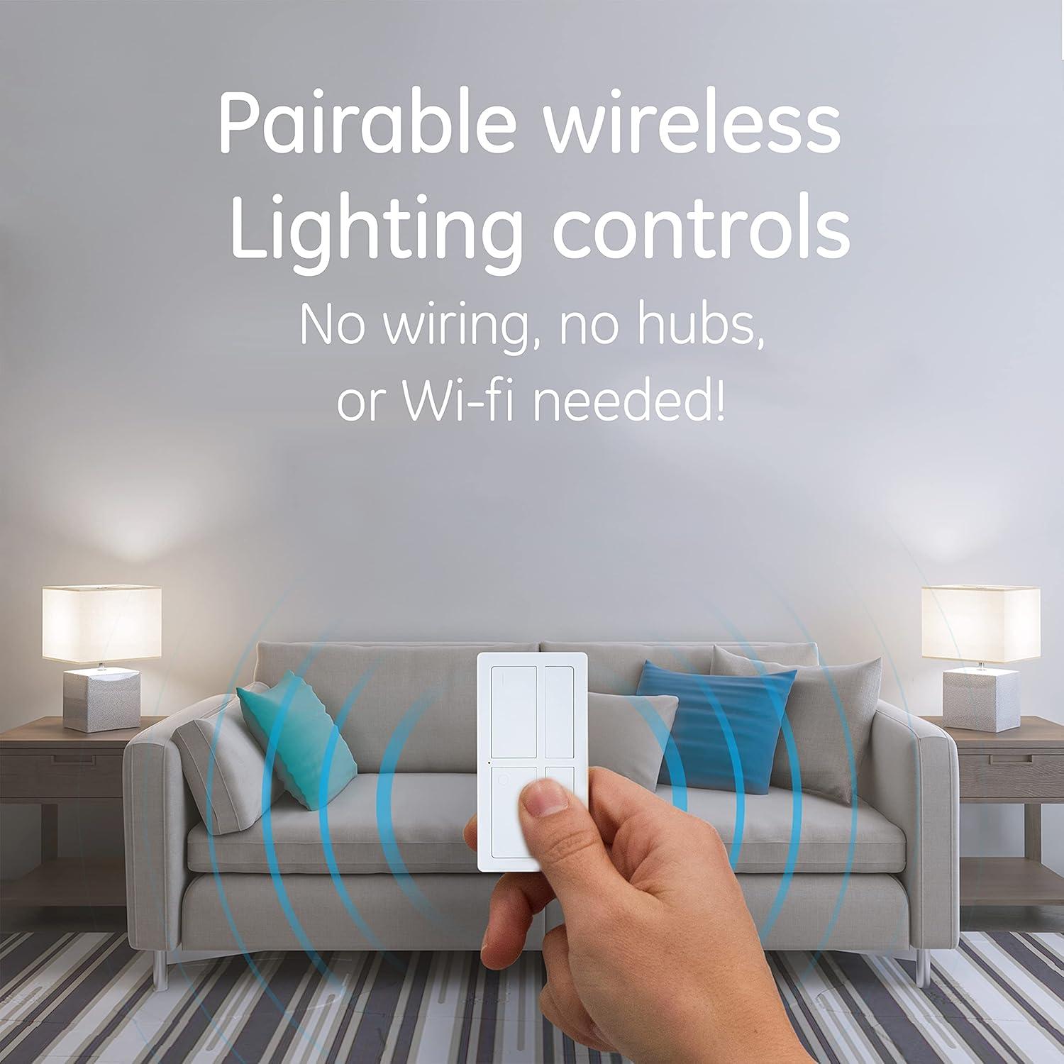 Interruptor Inalámbrico Regulable GE 37781, Control Remoto 1 Salida