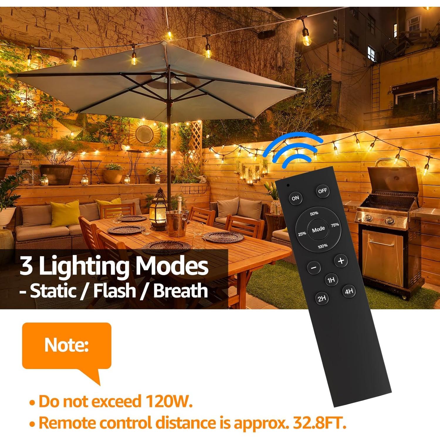 Regulador de Luces de Cadena 120W iLamp con Control Remoto