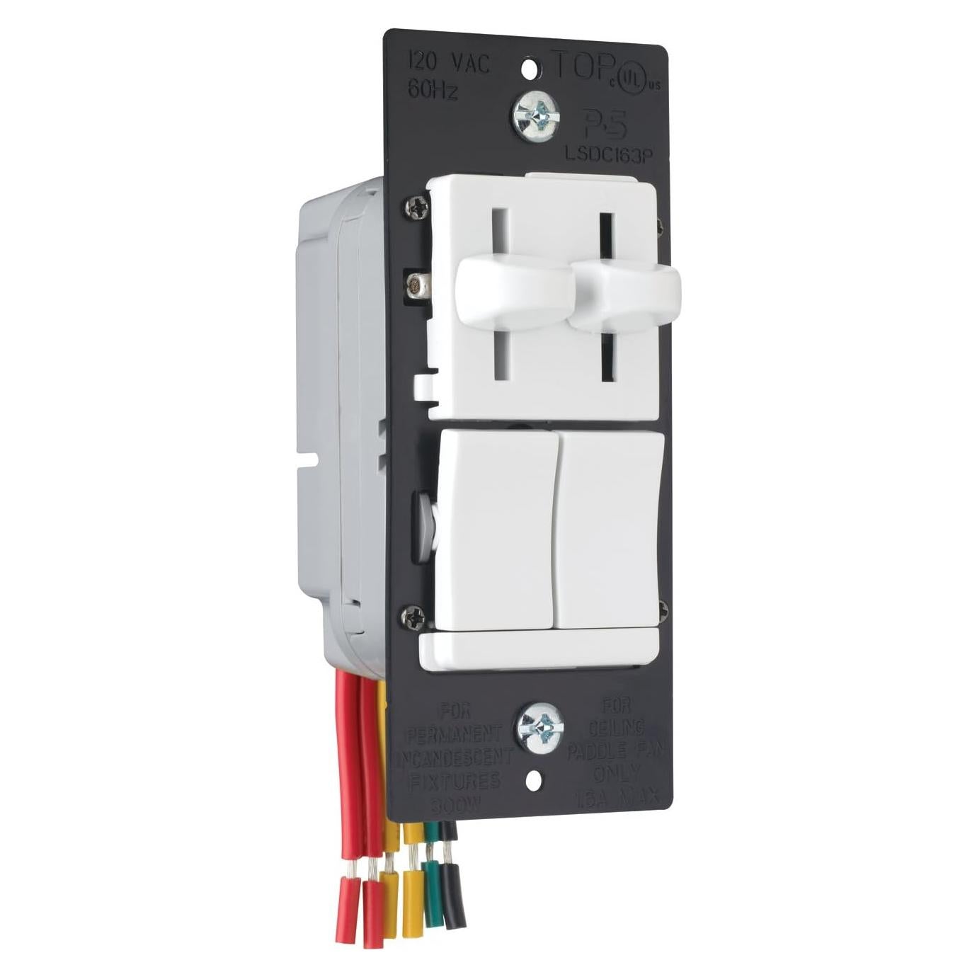 Interruptor Regulador de Luz Legrand Pass & Seymour 300W Blanco