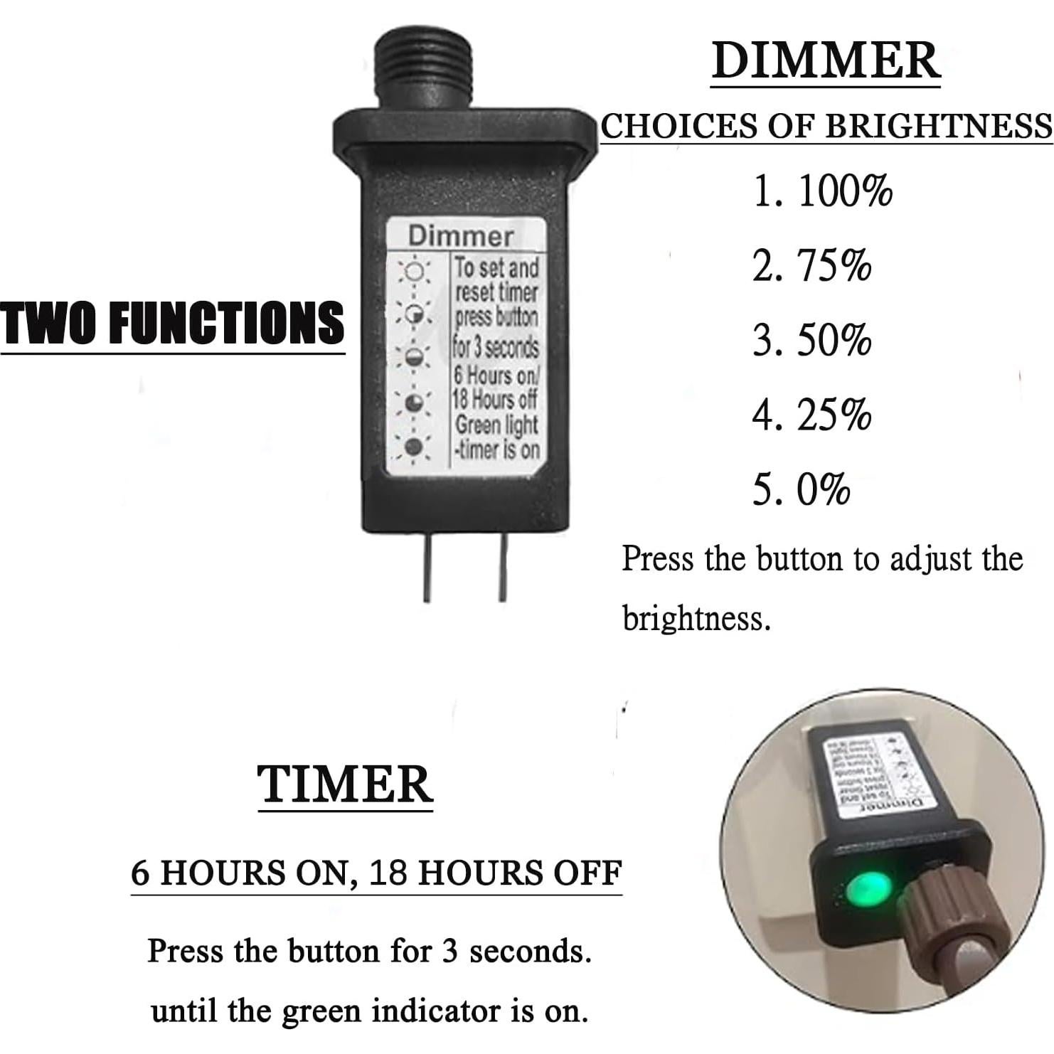 Rama Iluminada Hairui 81cm con 200 Luces LED y Regulador