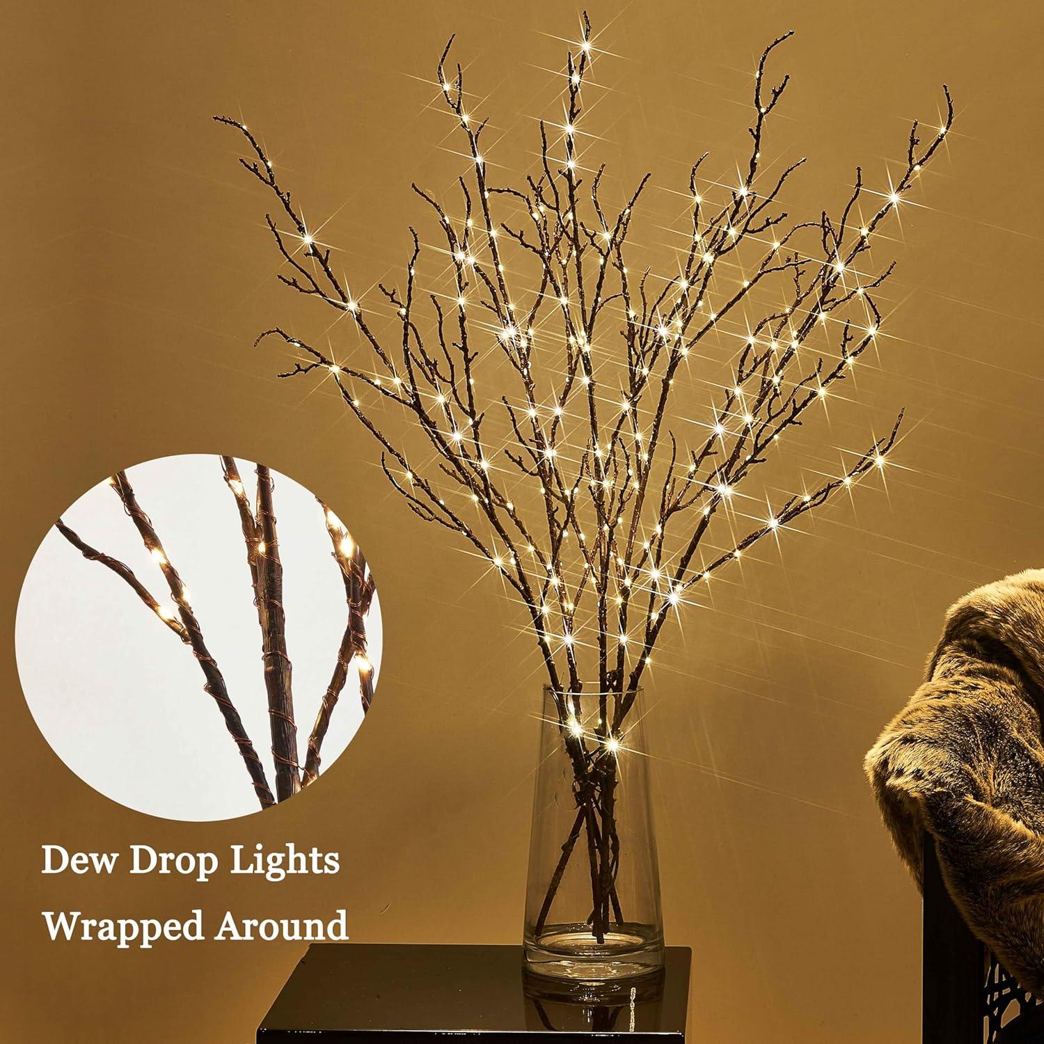 Rama Iluminada Hairui 81cm con 200 Luces LED y Regulador