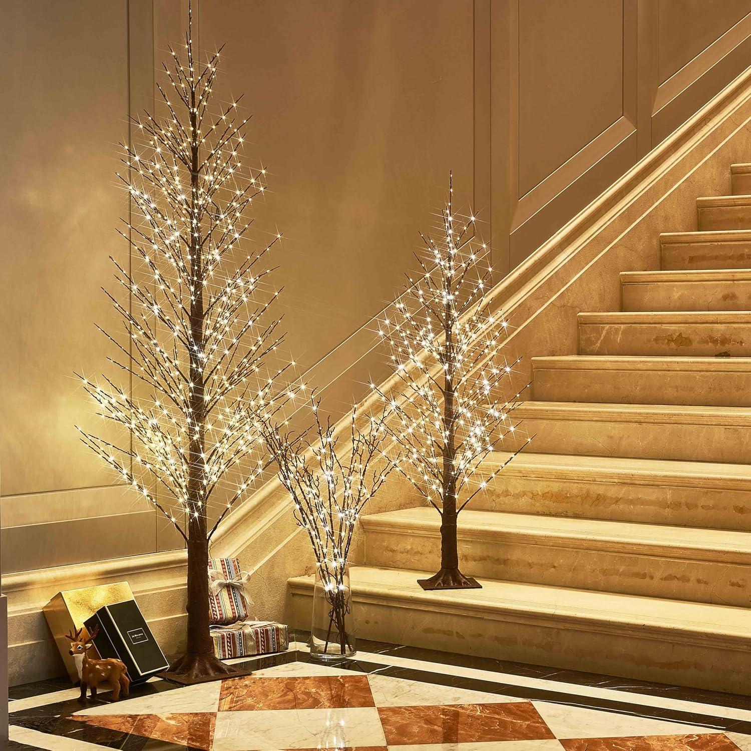 Rama Iluminada Hairui 81cm con 200 Luces LED y Regulador