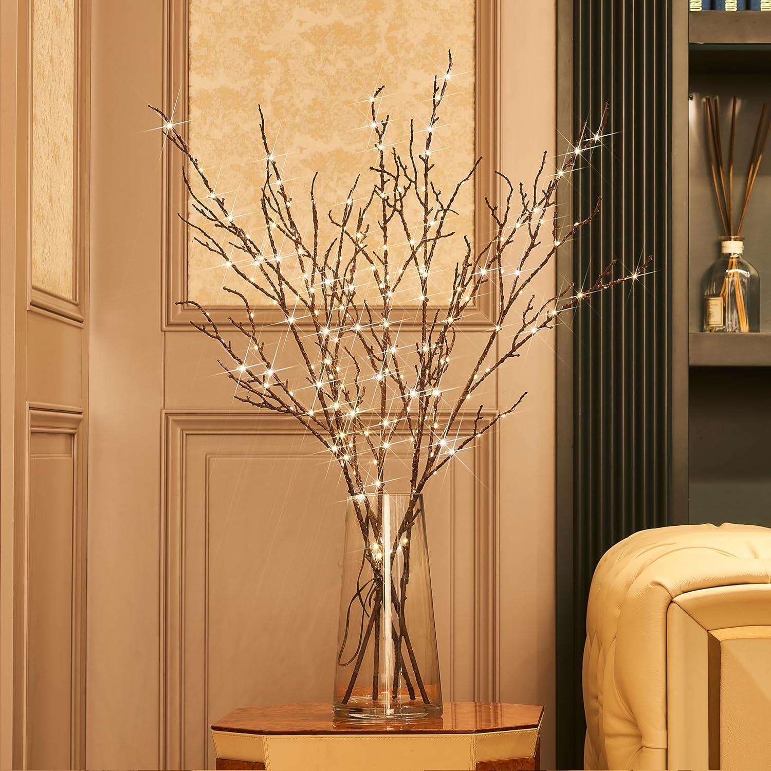 Rama Iluminada Hairui 81cm con 200 Luces LED y Regulador