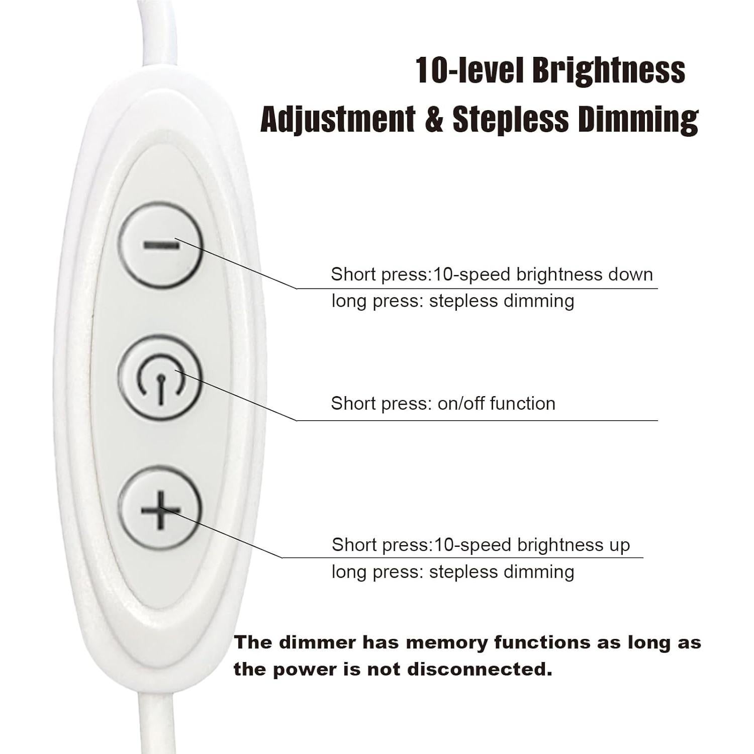 Interruptor Regulador USB GXILEE 10 Niveles 5V - Paquete de 2