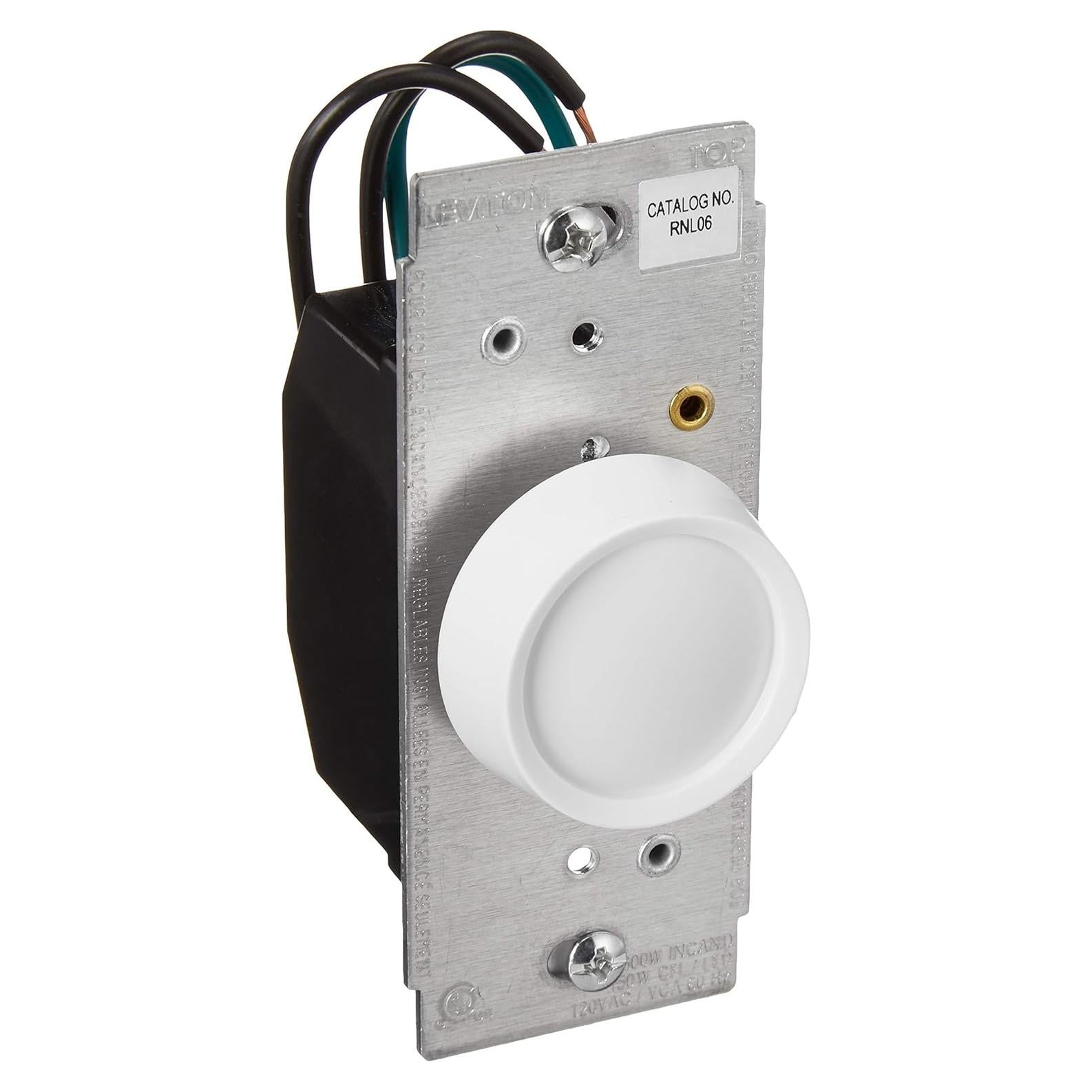 Atenuador Rotativo Leviton Trimatron RNL06-10Z Blanco 600W