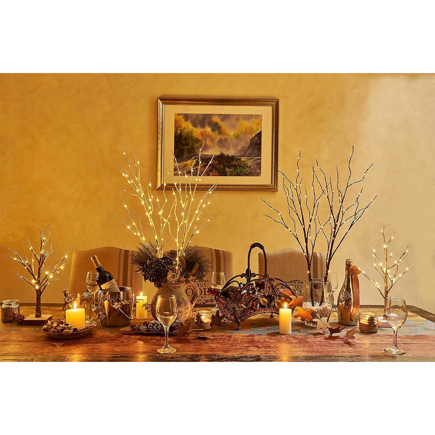 Ramas de Sauce Iluminadas Hairui 76cm 150 Luces LED Regulador