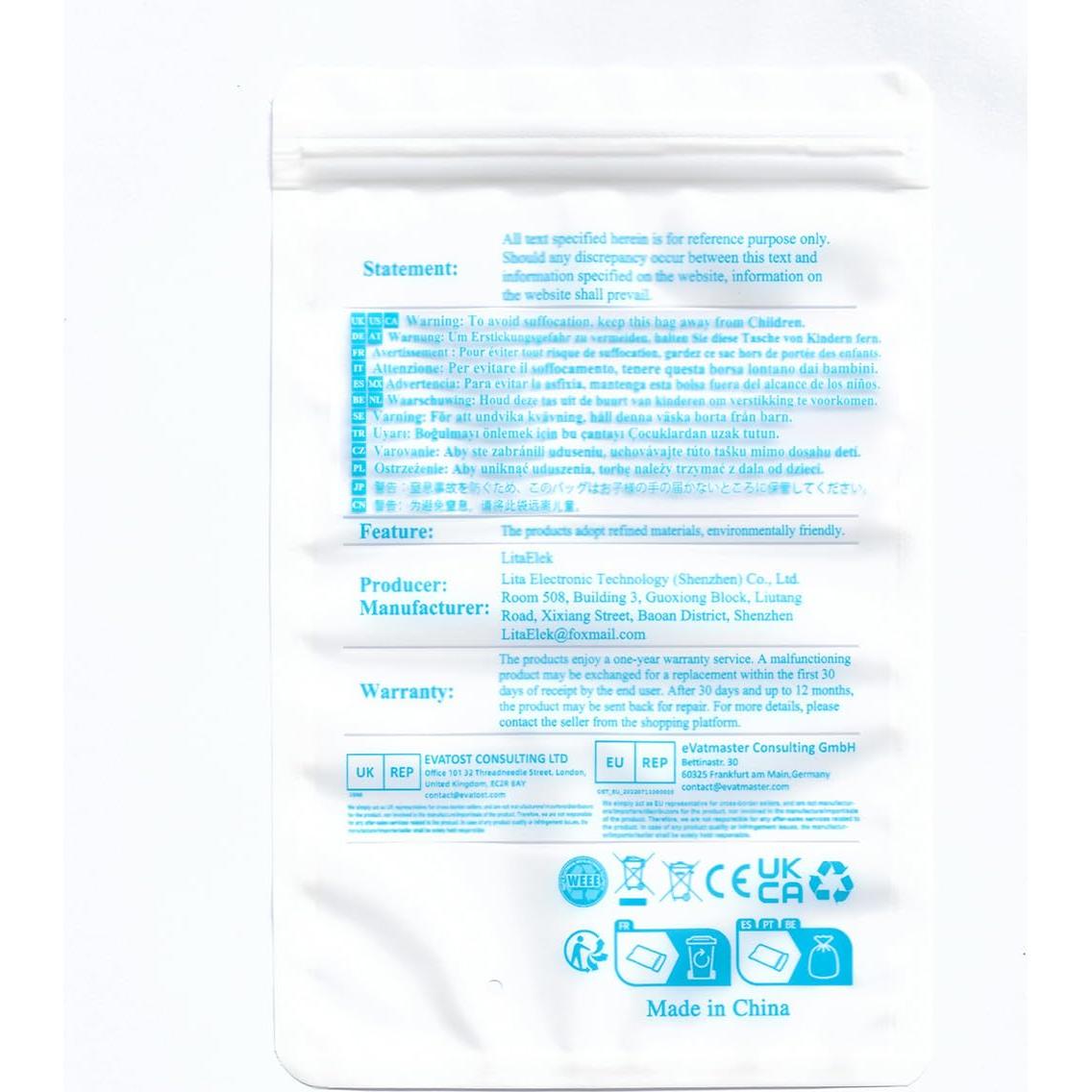 Regulador Dimmer LED 12V-24V LitaElek 3A PWM Blanco