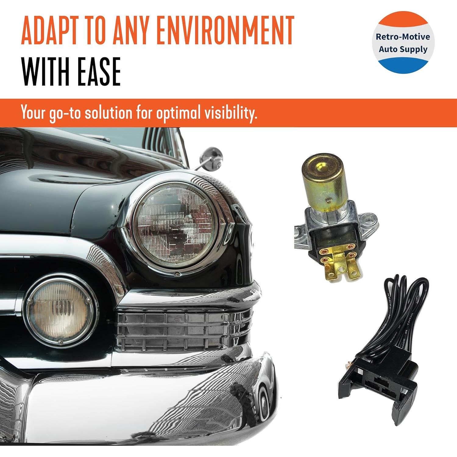 Interruptor de Atenuación de Faros Retro-Motive FS-DS21 con Pigtail