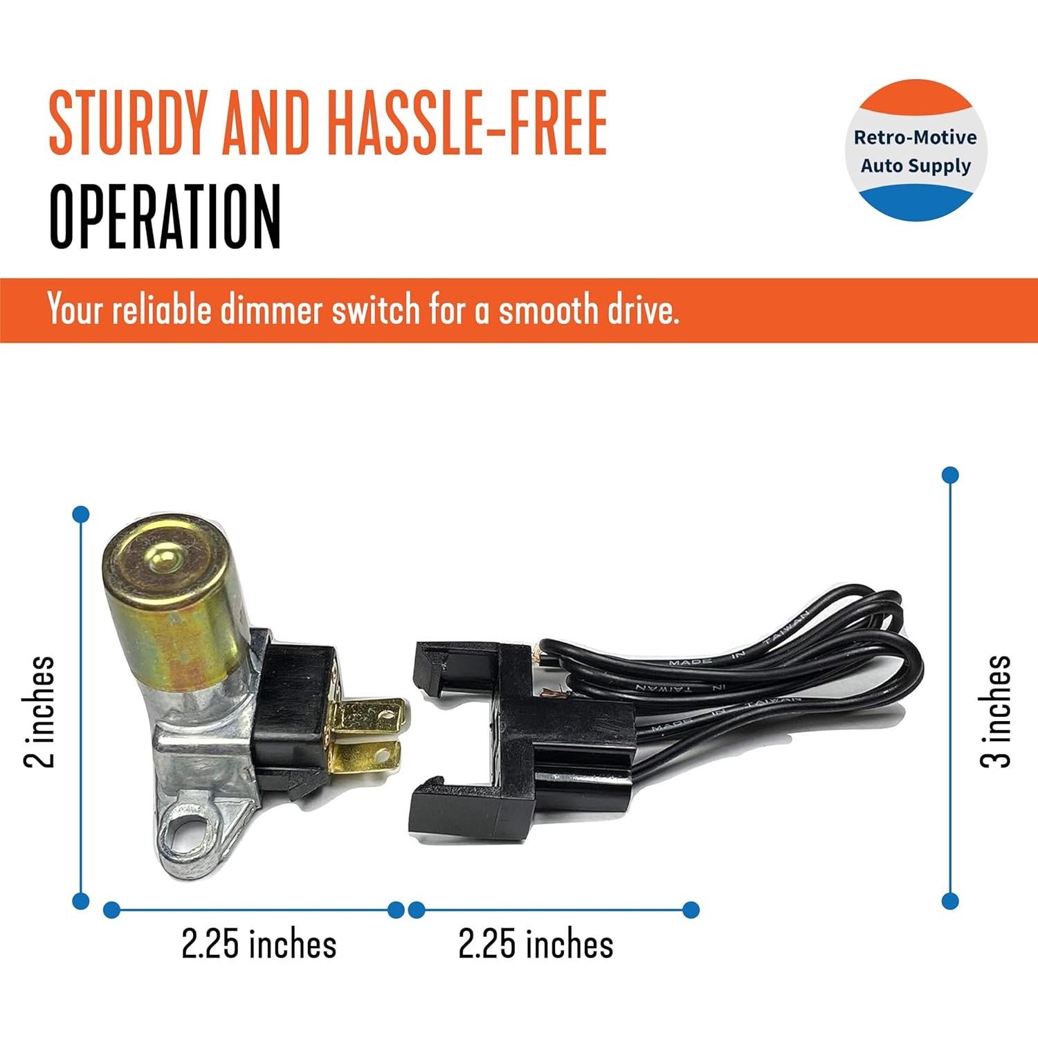 Interruptor de Atenuación de Faros Retro-Motive FS-DS21 con Pigtail