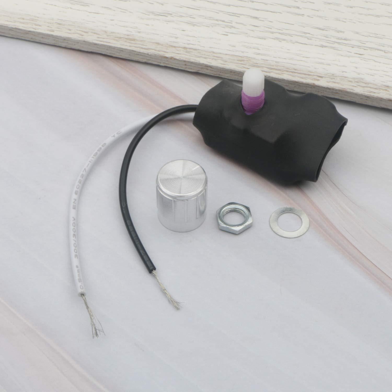 Interruptor Regulador 3A JiuWu Rotativo para Lámpara de Mesa