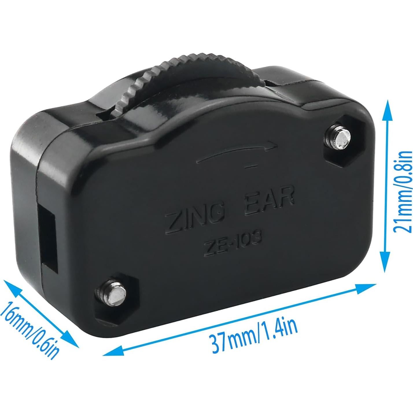 Interruptor Regulador SPT-2 ZZLZX Control de Brillo Negro