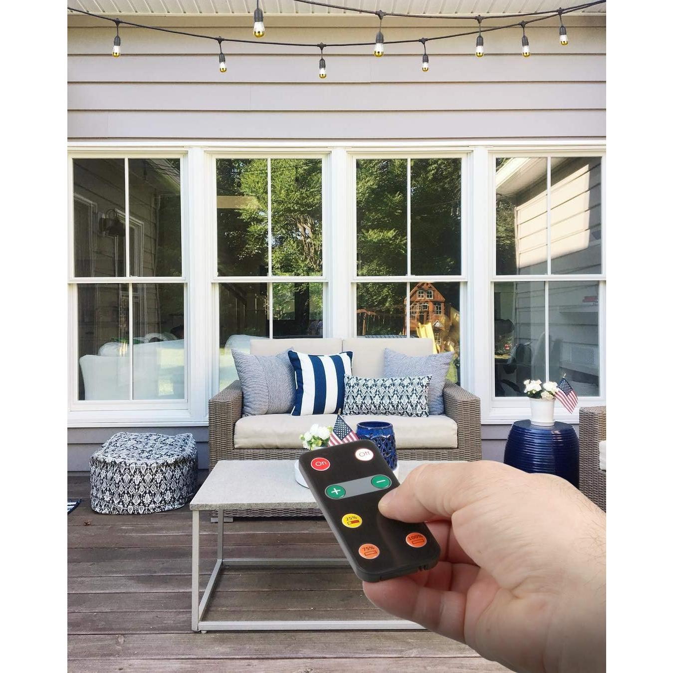 Luces de Cadena para Exterior Brightech 48 Pies con Regulador