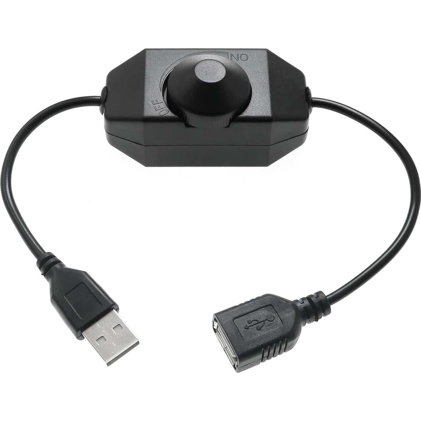 Regulador de Luz LED Maxmoral USB Rotativo 5V 15W Negro