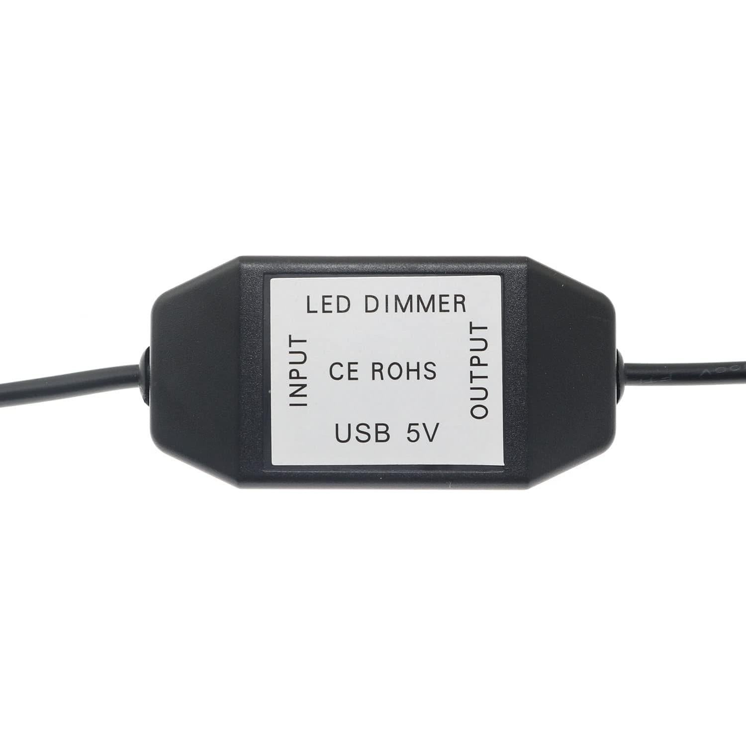 Regulador de Luz LED Maxmoral USB Rotativo 5V 15W Negro