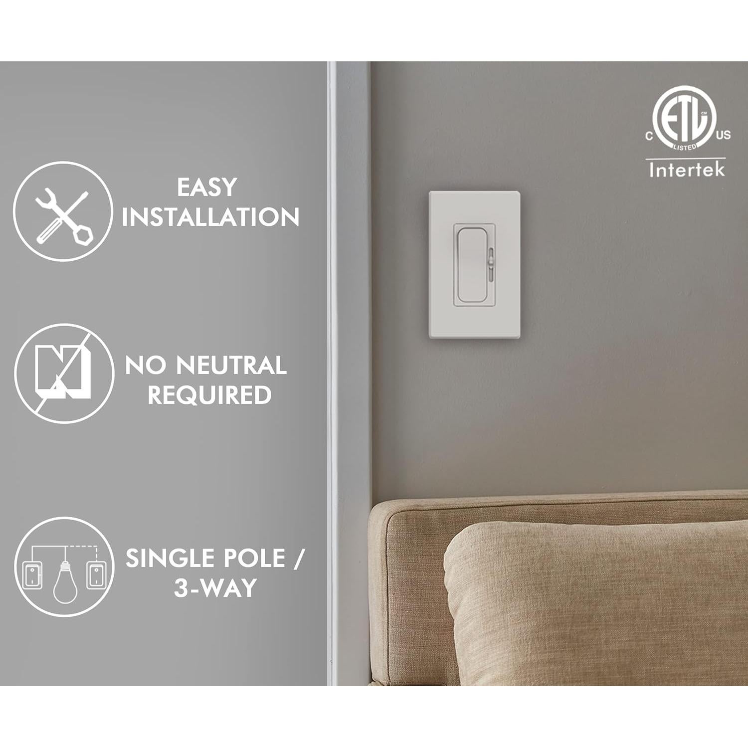 Interruptor Regulador Digital LED Cloudy Bay 600W 2 Paquete