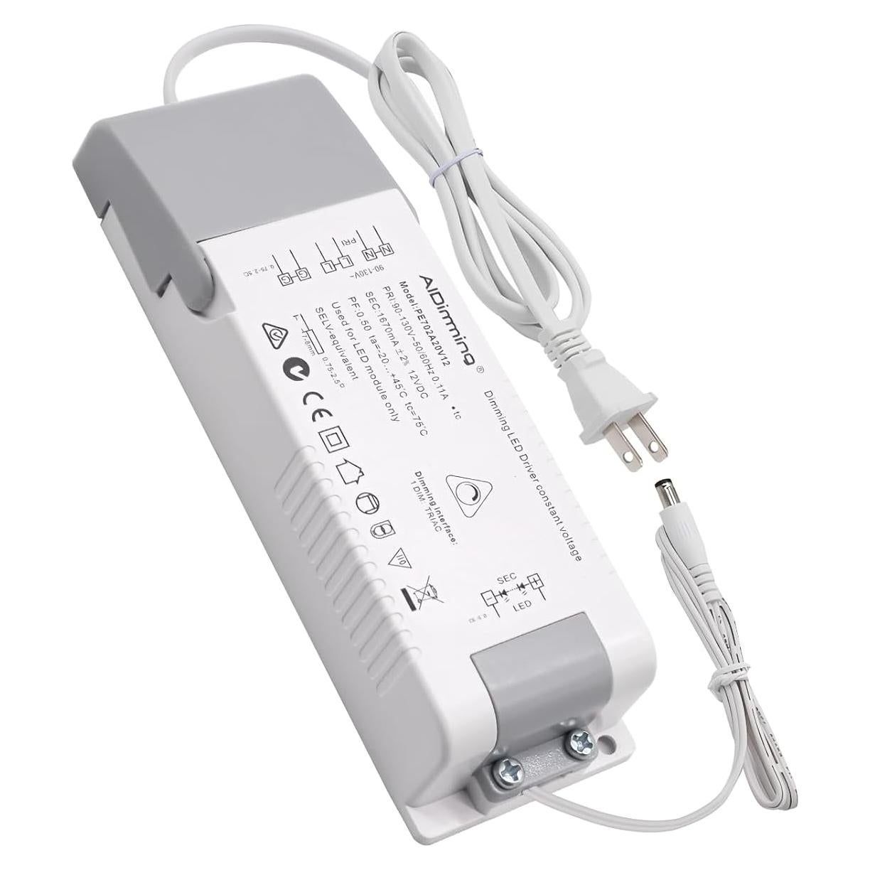 Transformador Regulable 12V 20W AIBOO para Luces LED