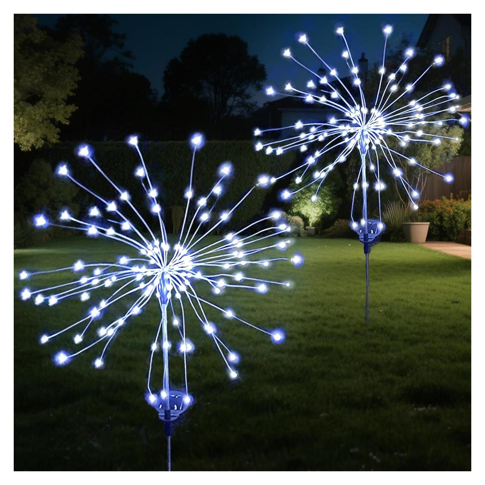 Luces de Jardín Solares JJGoo 120 LEDs 2 Modos Impermeables