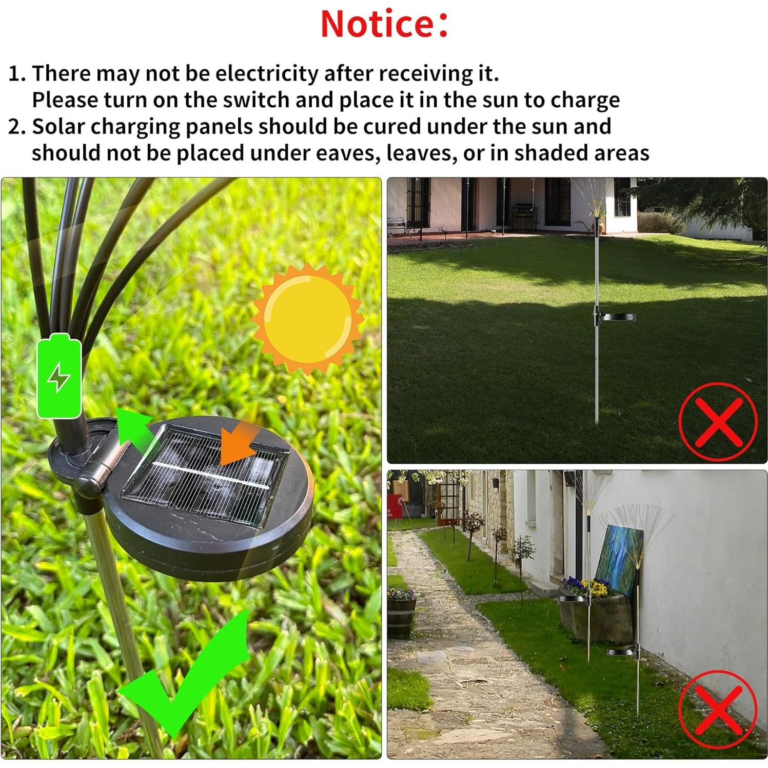 Luces de Jardín Solares JJGoo 120 LEDs 2 Modos Impermeables