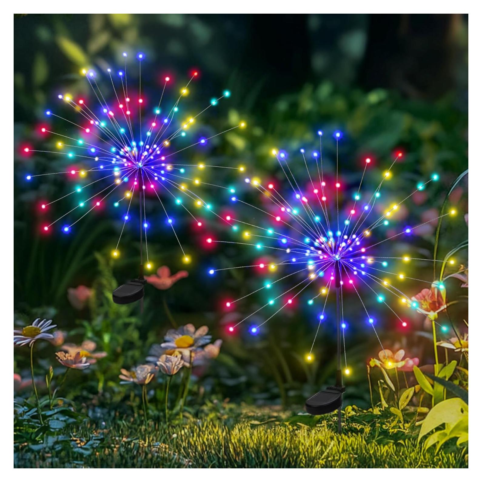 Luces Solares Decorativas PEVOROS 120 LED Multicolor 2 Paquete