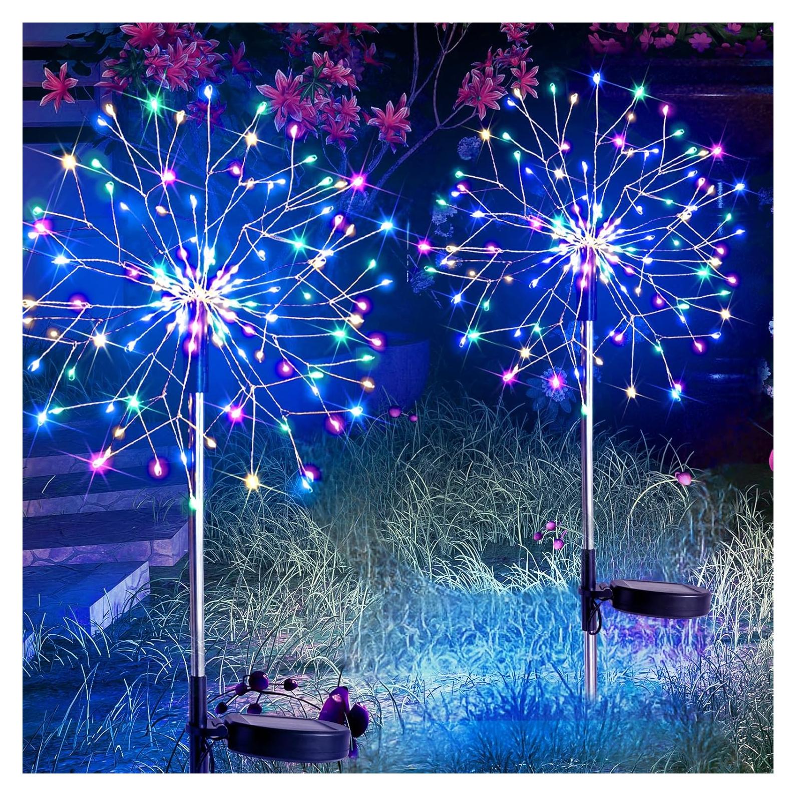 Luces de Jardín Solares Suddus 2Pack 150LED Multicolor