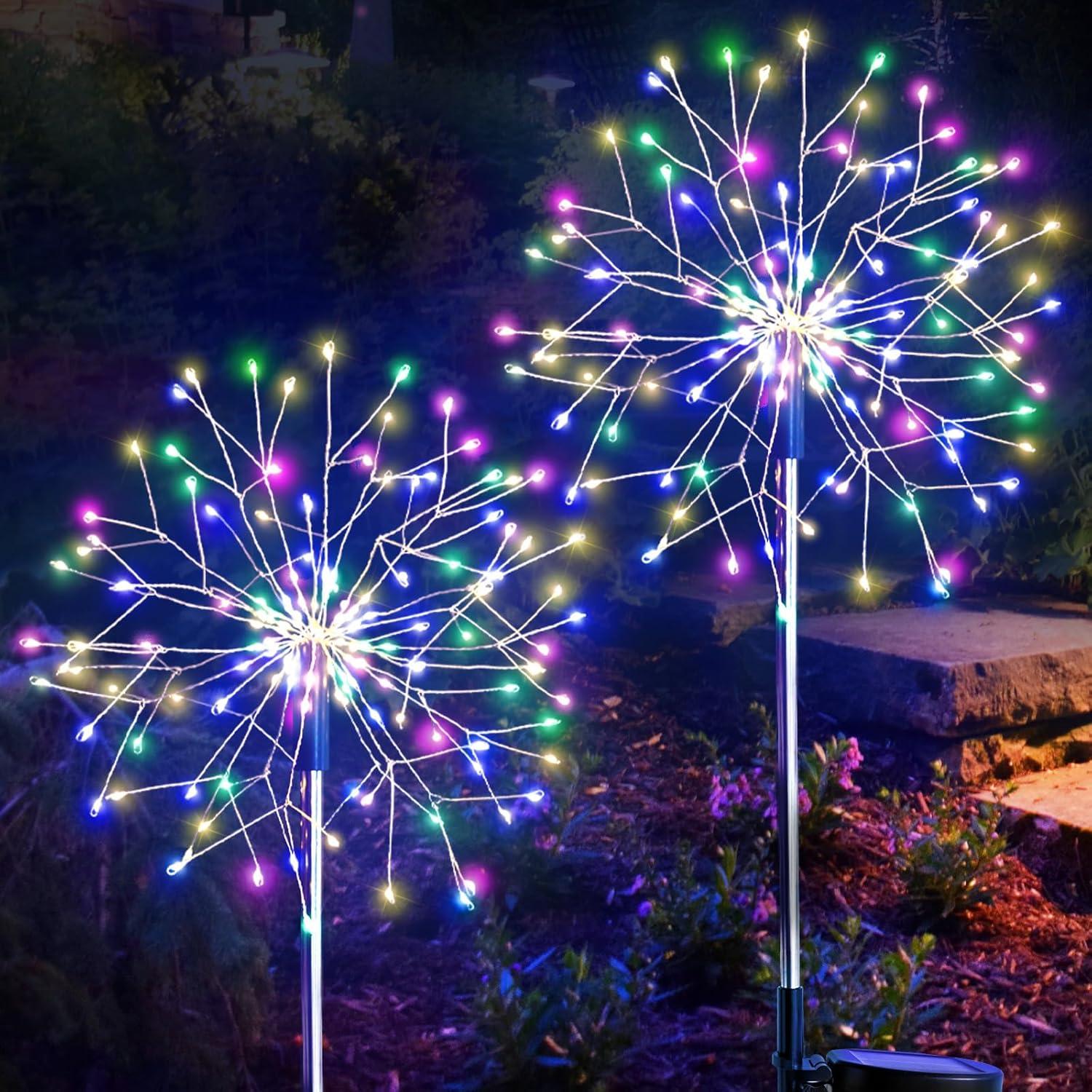 Luces de Jardín Solares Suddus 2Pack 150LED Multicolor