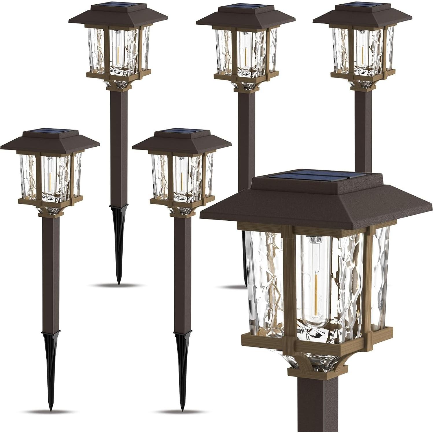 Luces Solares XMCOSY+ para Jardín IP65, 6 Piezas 20LM