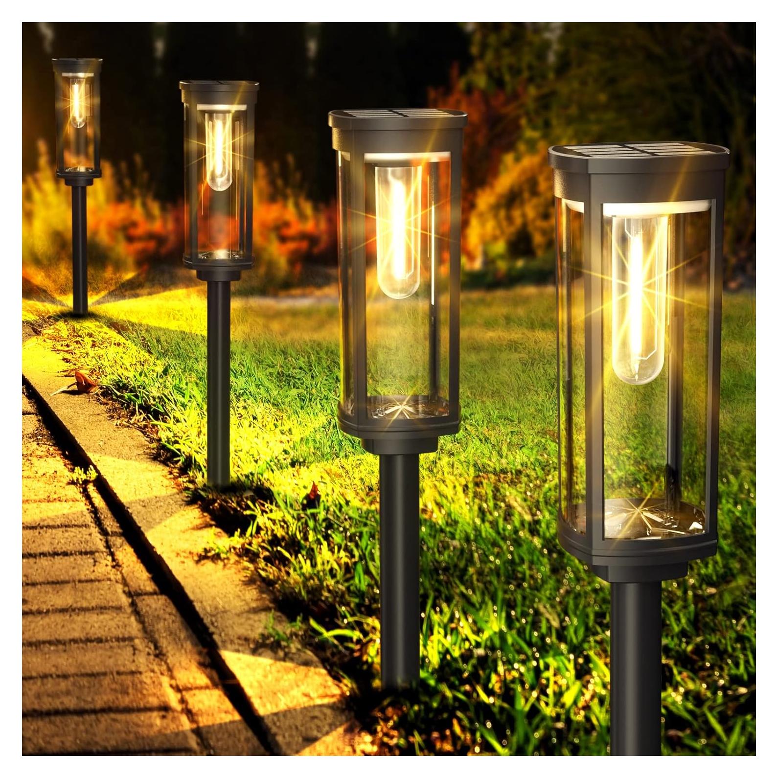 Luces de Camino Solares COXSENI 8PCS IP65 40LM Jardín