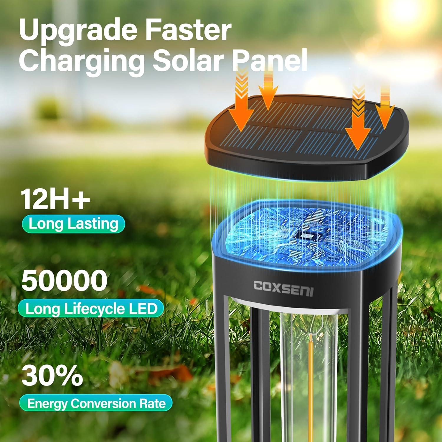 Luces de Camino Solares COXSENI 8PCS IP65 40LM Jardín