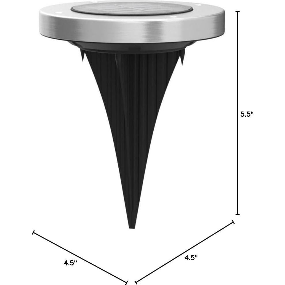 Luces Solares Exteriores Biling 12 LEDs Impermeables Blancas