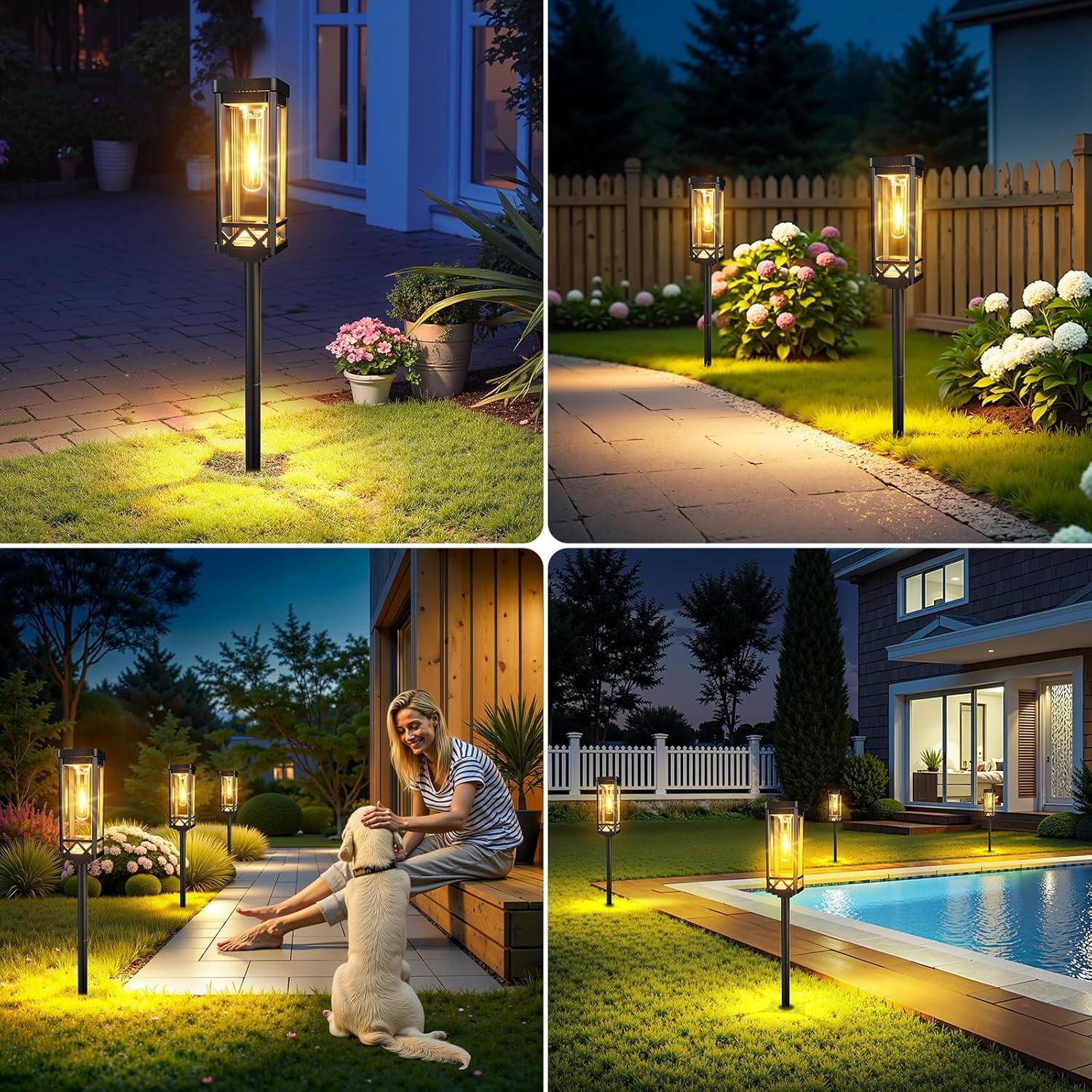 Luces de Jardín Solares KOOPER 8 Piezas 65 cm IP65