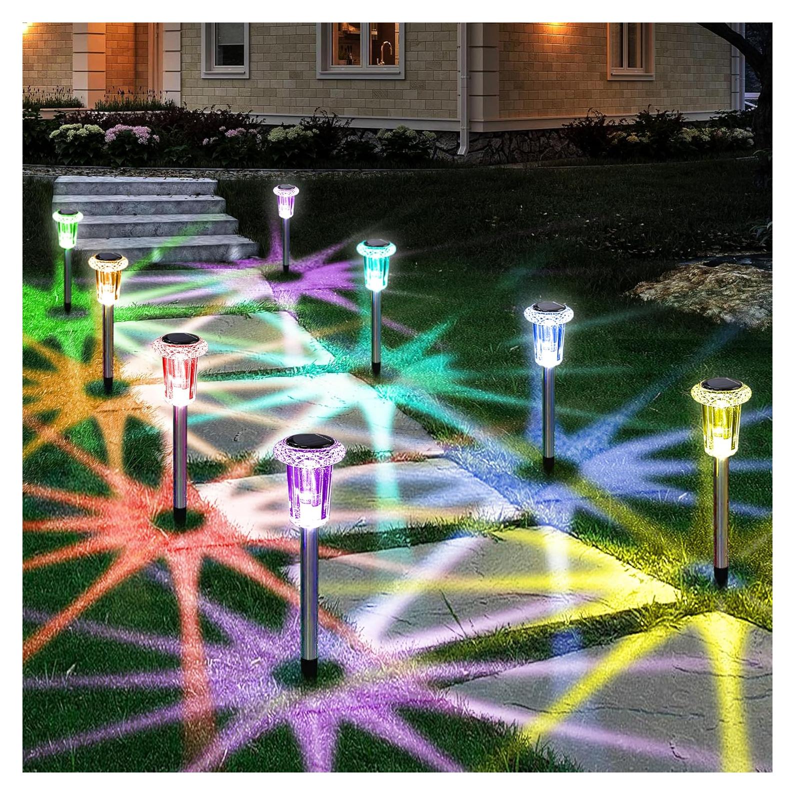 Luces Solares para Jardín Eyrosa, Paquete de 10, Impermeables