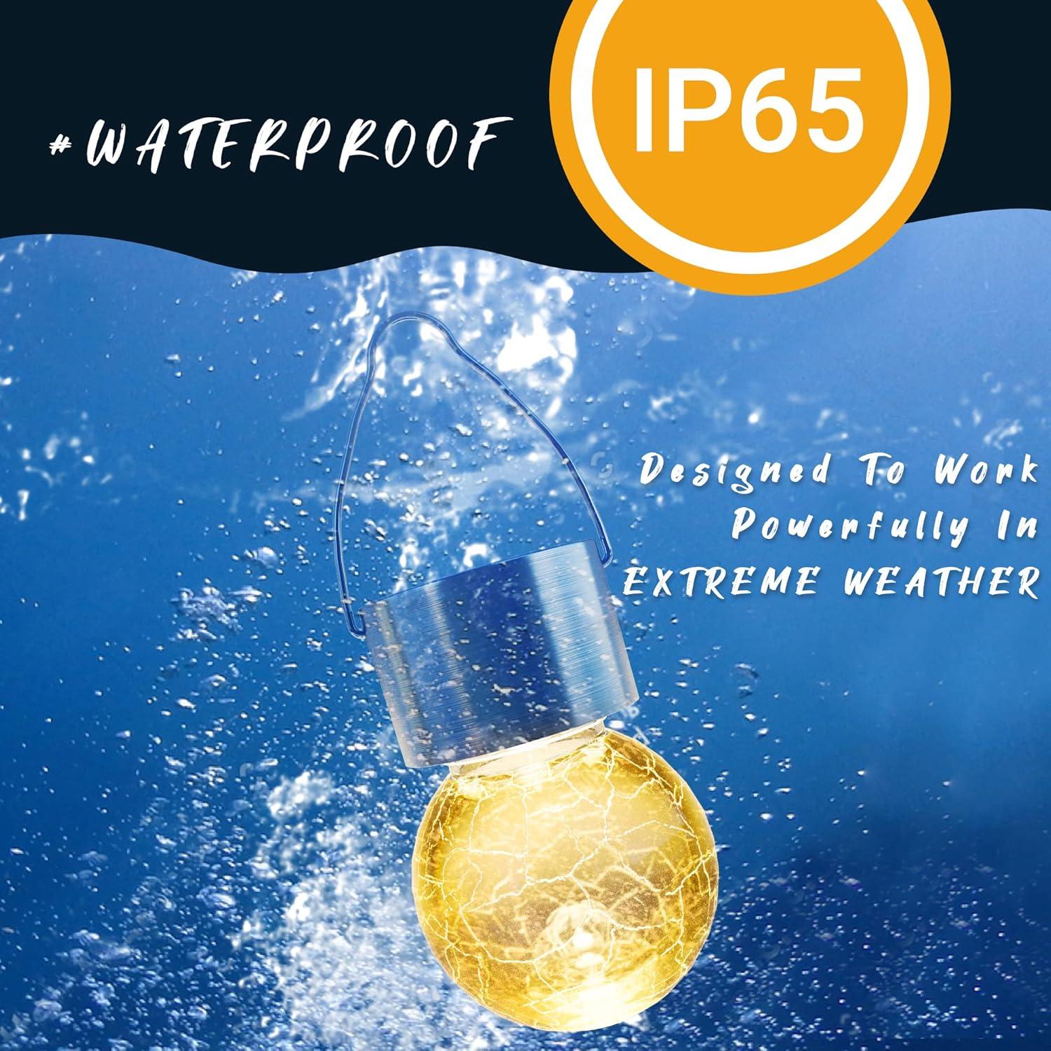 Luces Solares Colgantes GIGALUMI 12 Piezas Impermeables